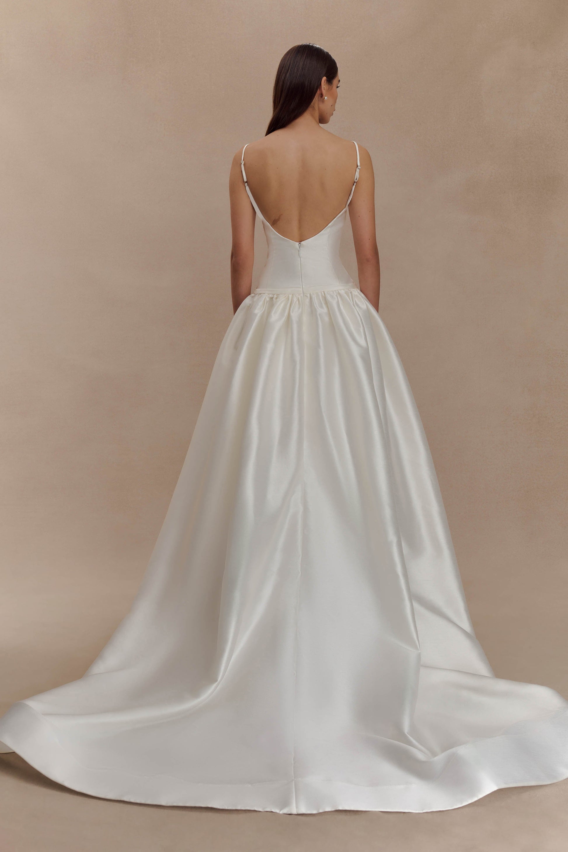 Carol Taffeta Maxi Gown - Ivory #5