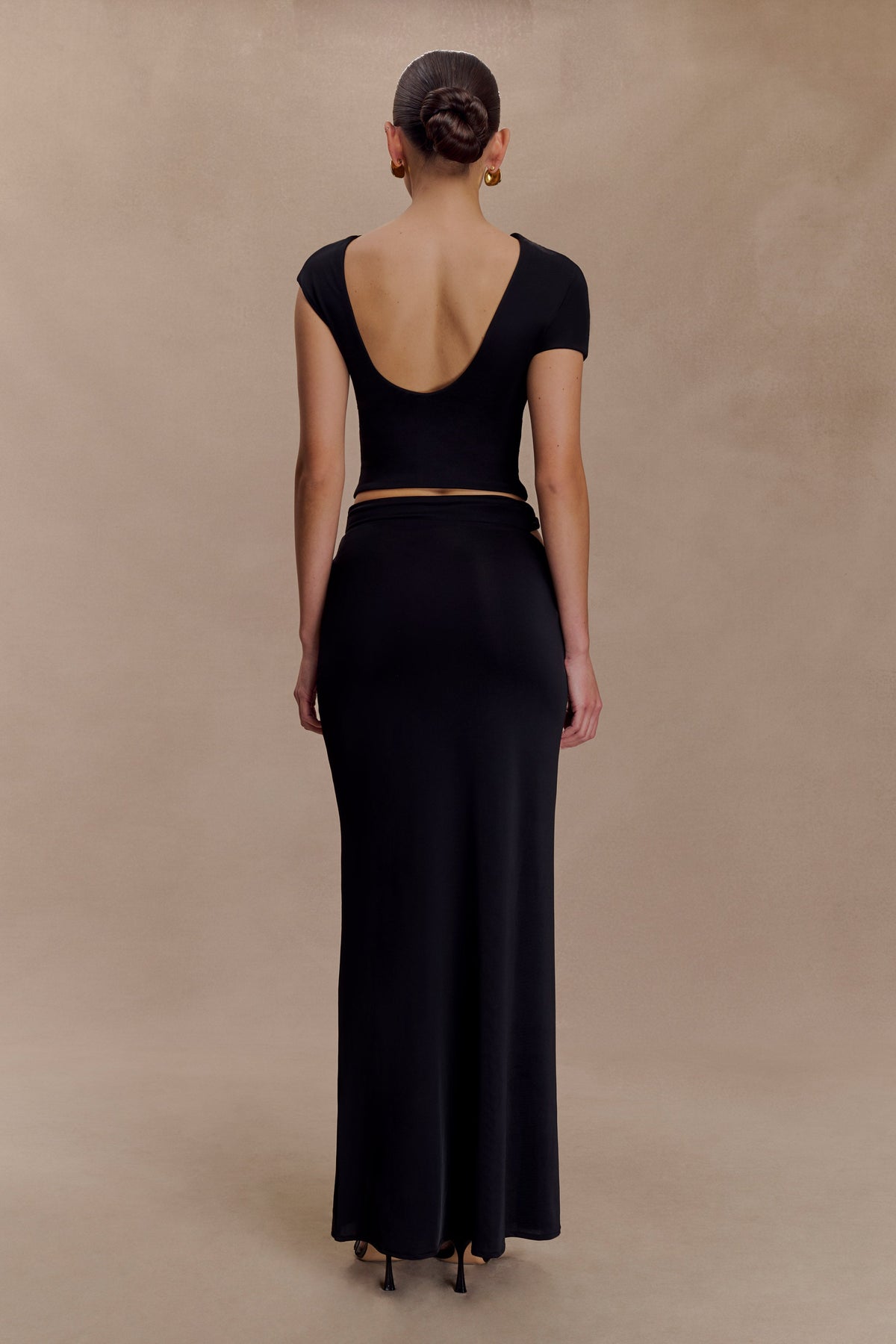 Haven Slinky Twist Top - Black