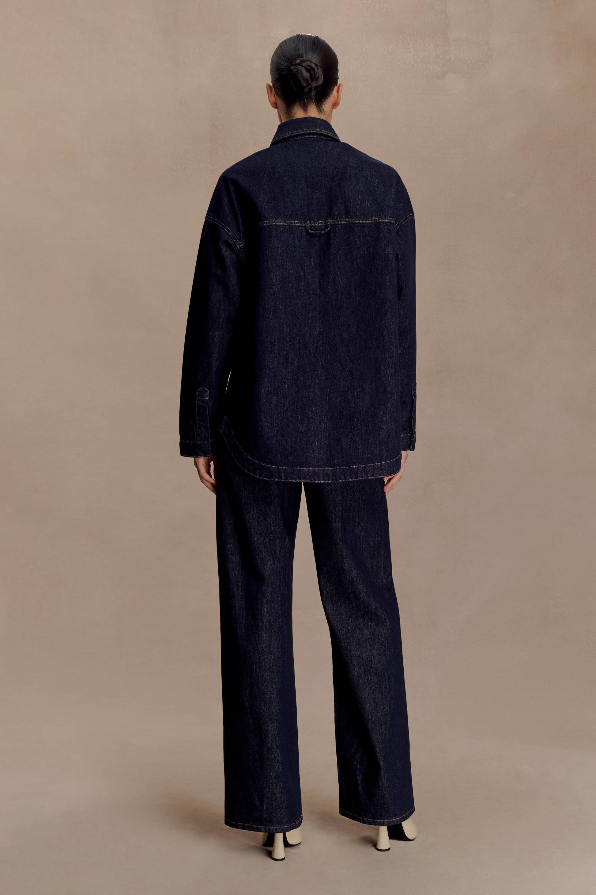 Lioda Oversized Denim Shirt - Washed Indigo Blue #6