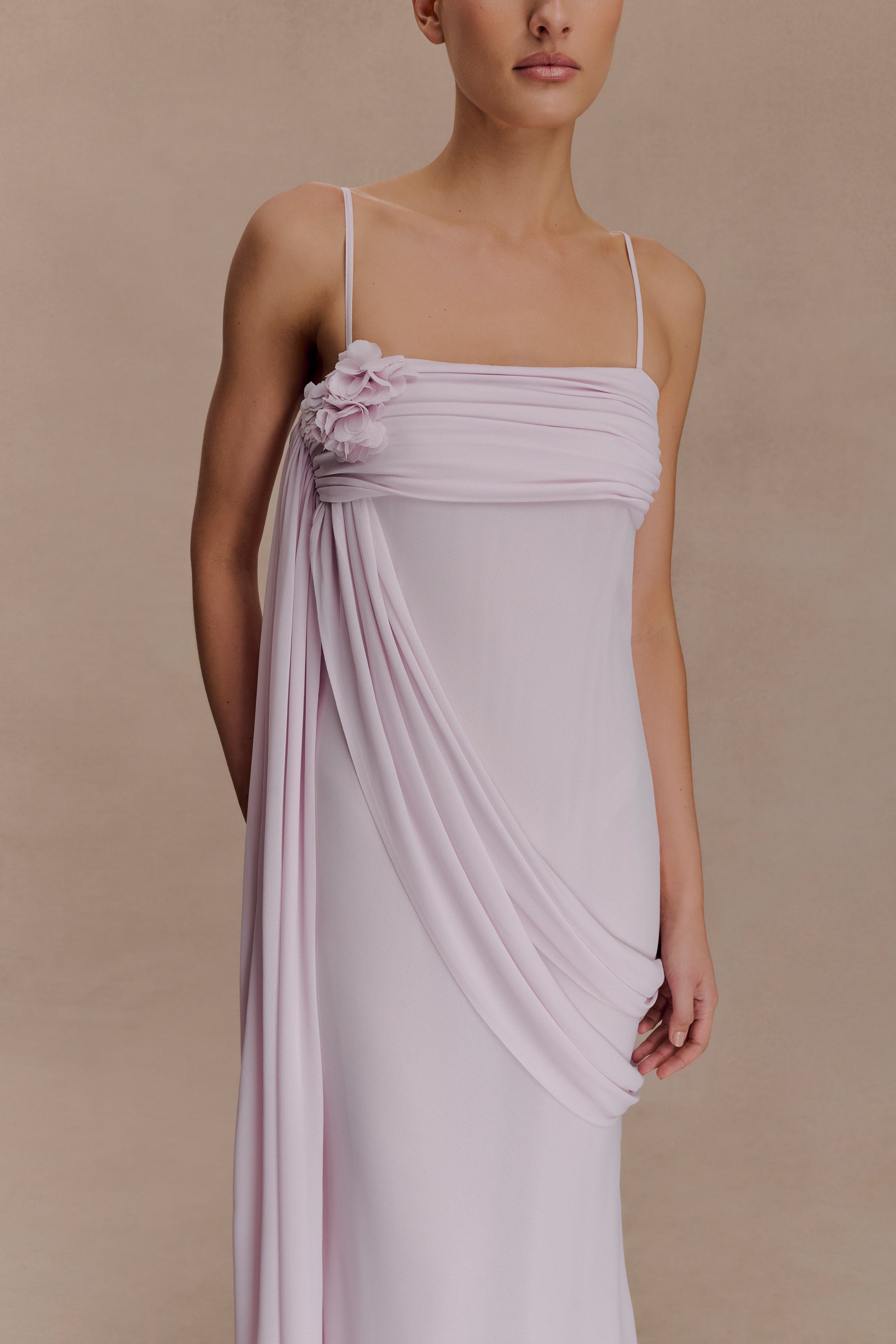 Leena Chiffon Maxi Dress - Light Lilac #3