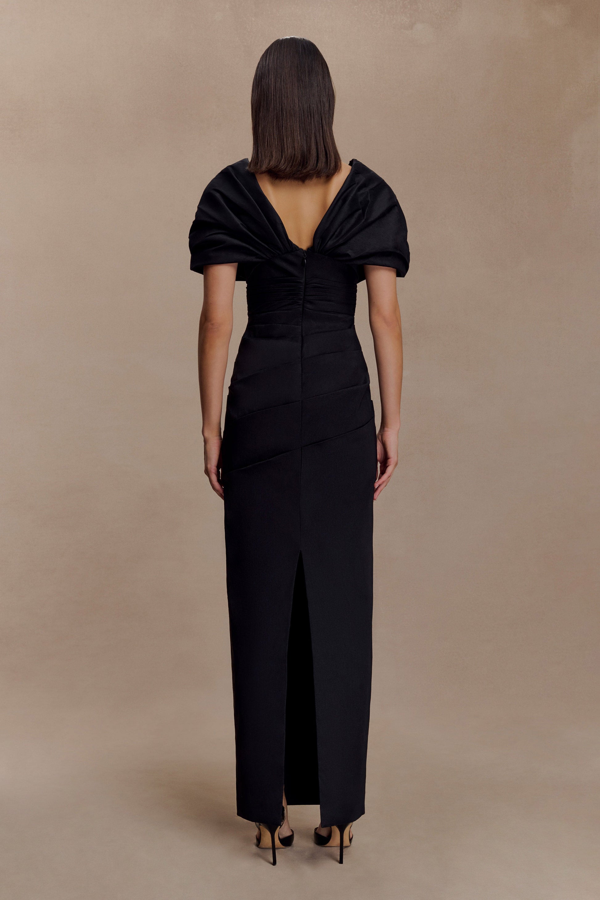 Thelma Bardot Maxi Dress - Black #2