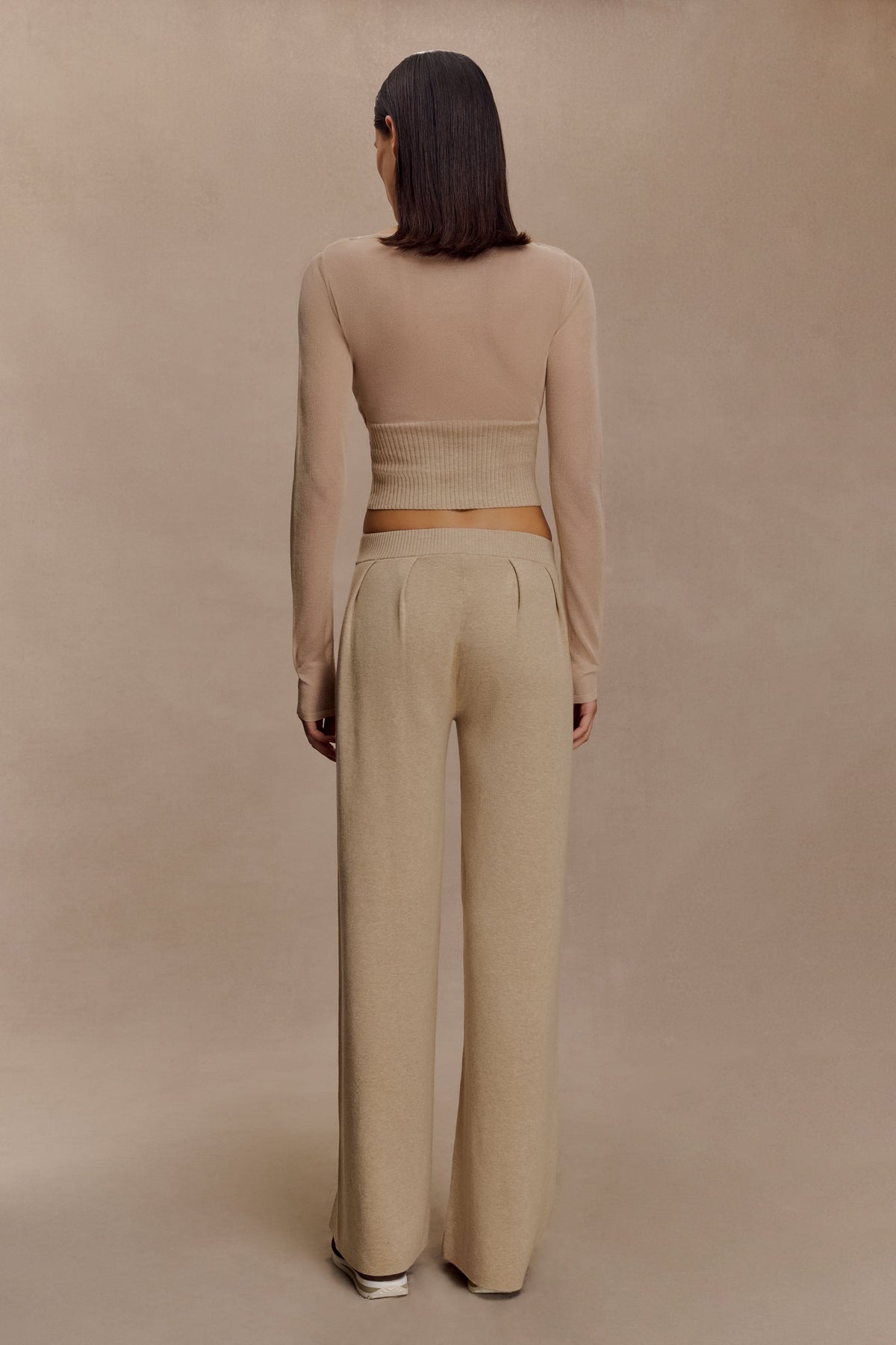 Brionee Silk Blend Knit Top - Sand #7