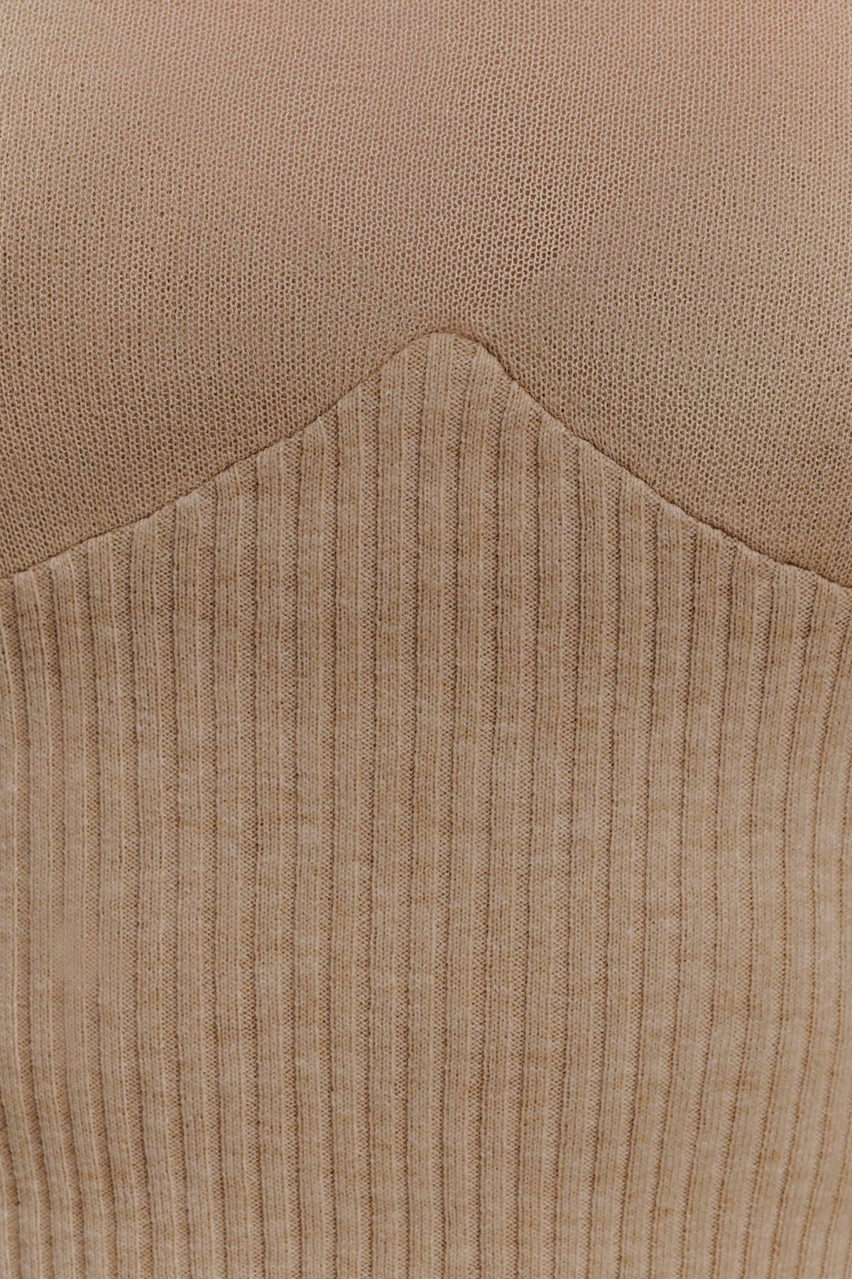 Brionee Silk Blend Knit Top - Sand