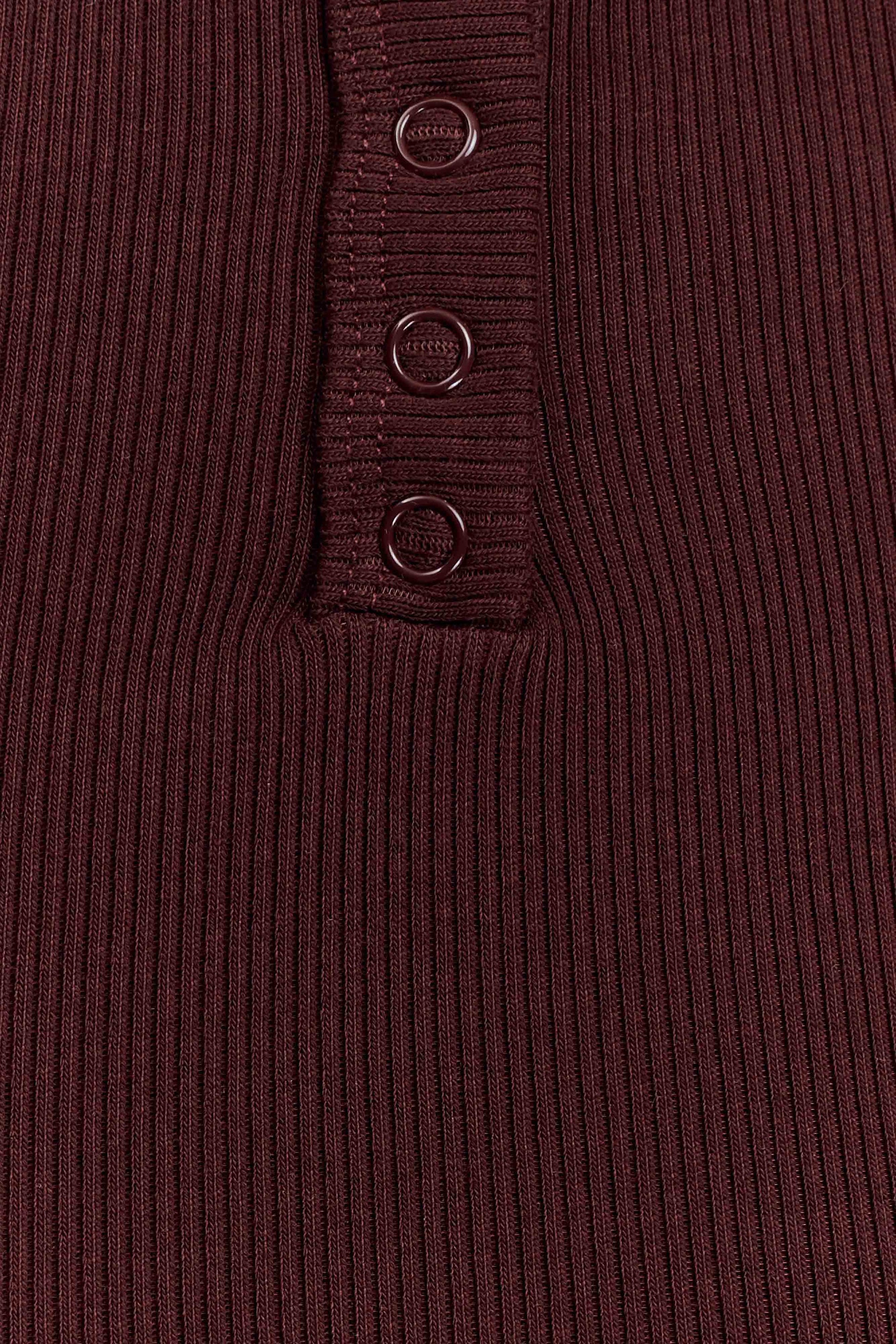 Maelle Off Shoulder Long Sleeve Top - Deep Chocolate #6
