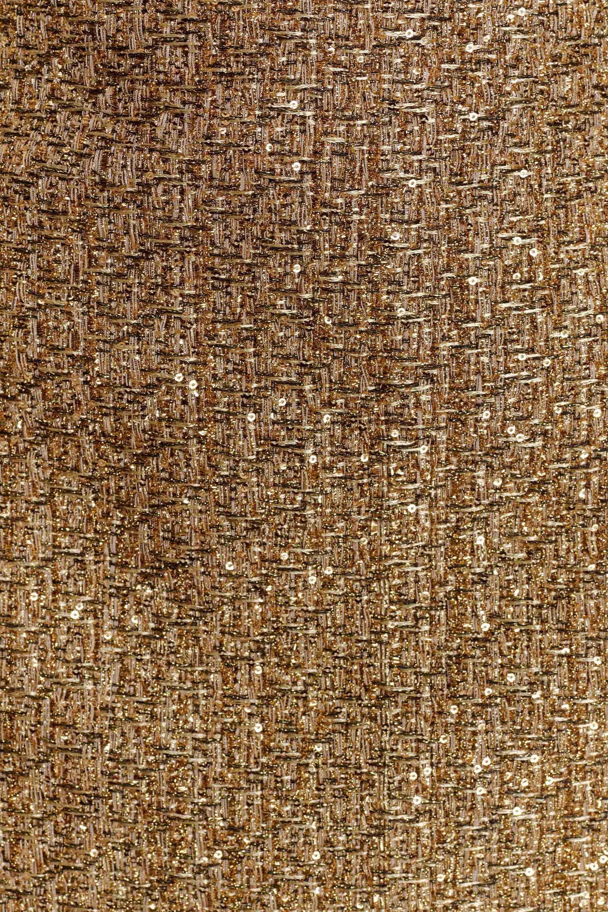 Gala Strapless Tweed Midi Dress - Gold #7