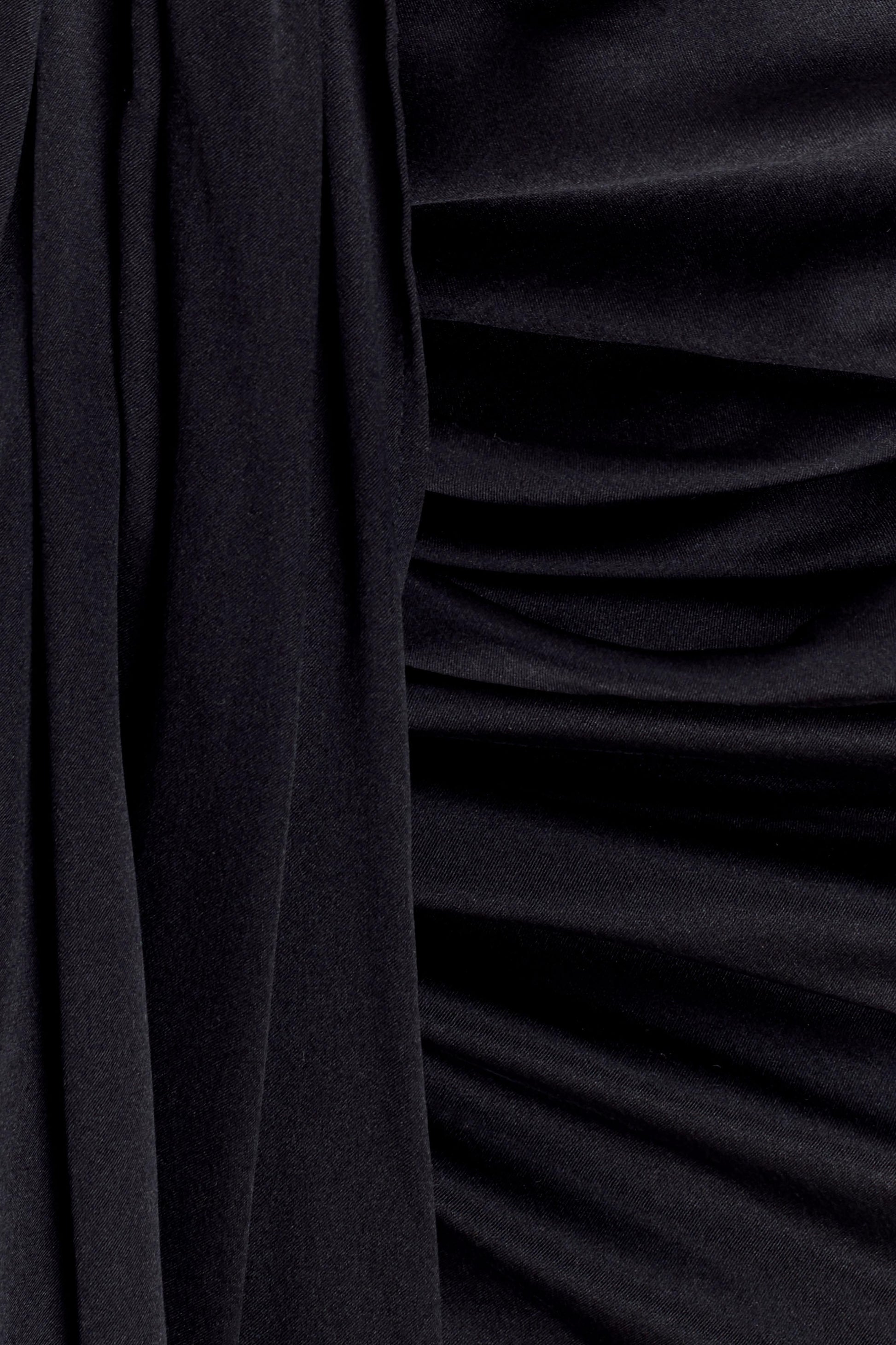 Zendaya Silk Midi Skirt - Black #10