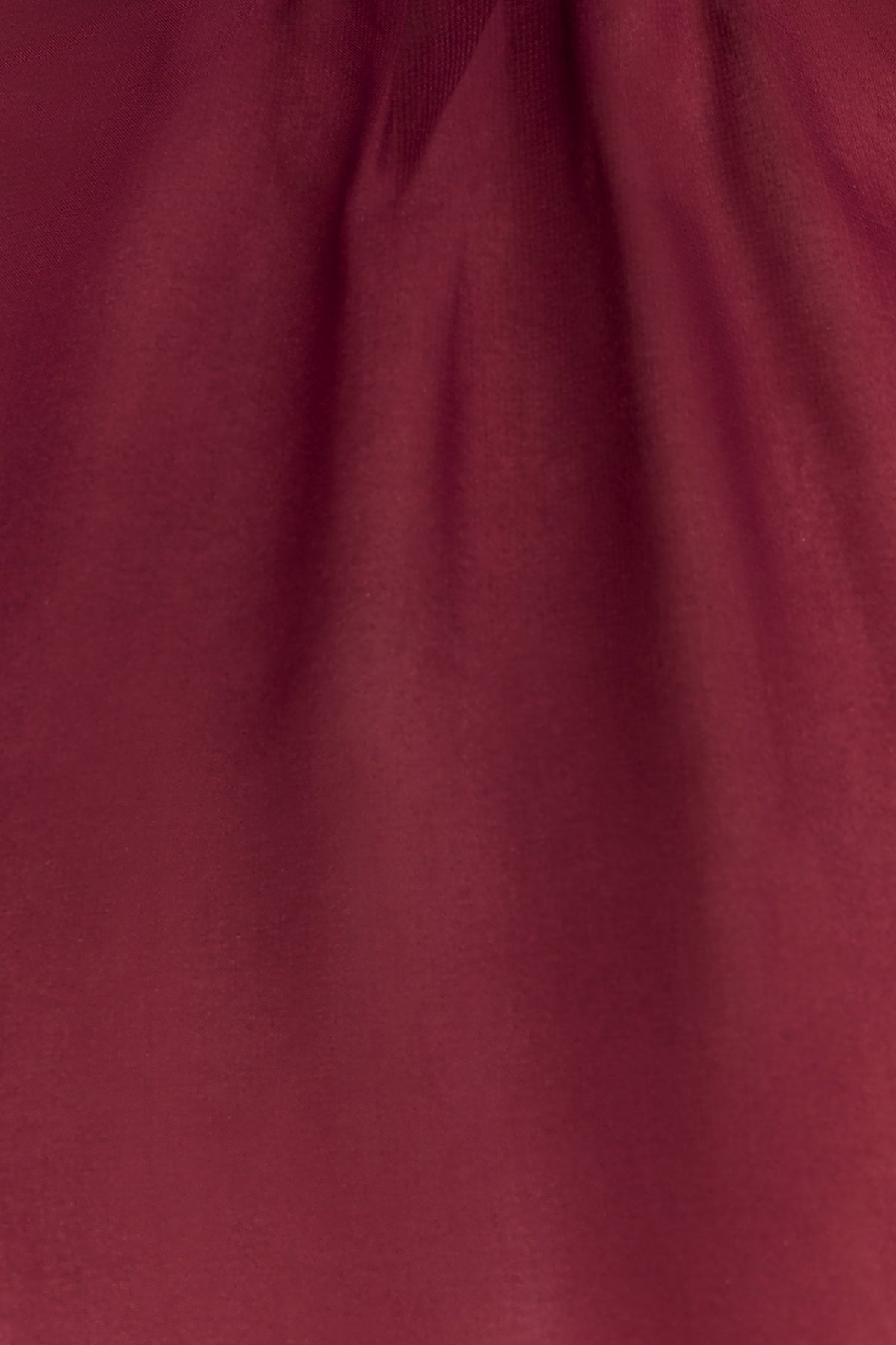 Nimah Chiffon Ruffle Mini Dress - Wine #9