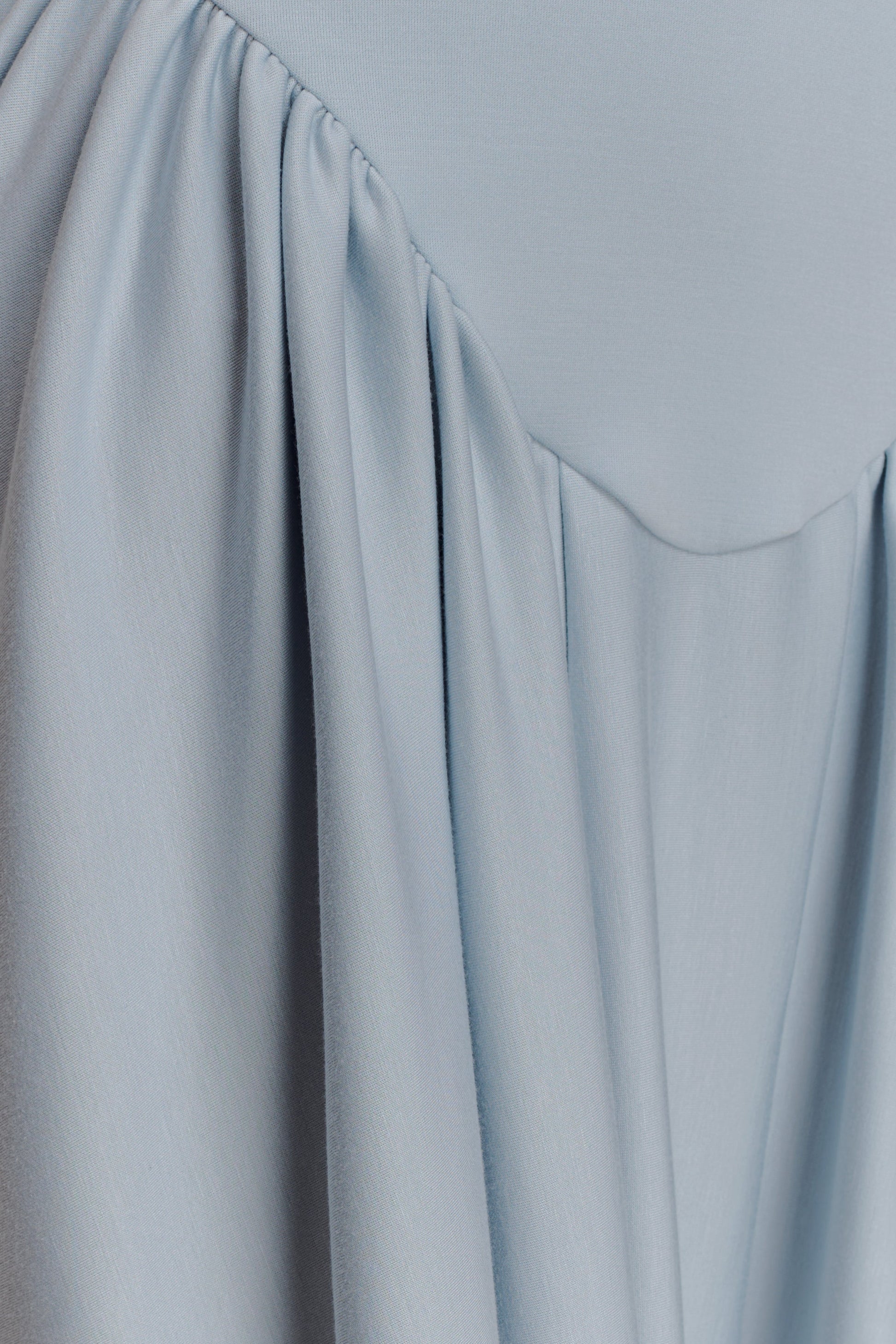 Angelina Scuba Halter Midi Dress - Pale Blue #6