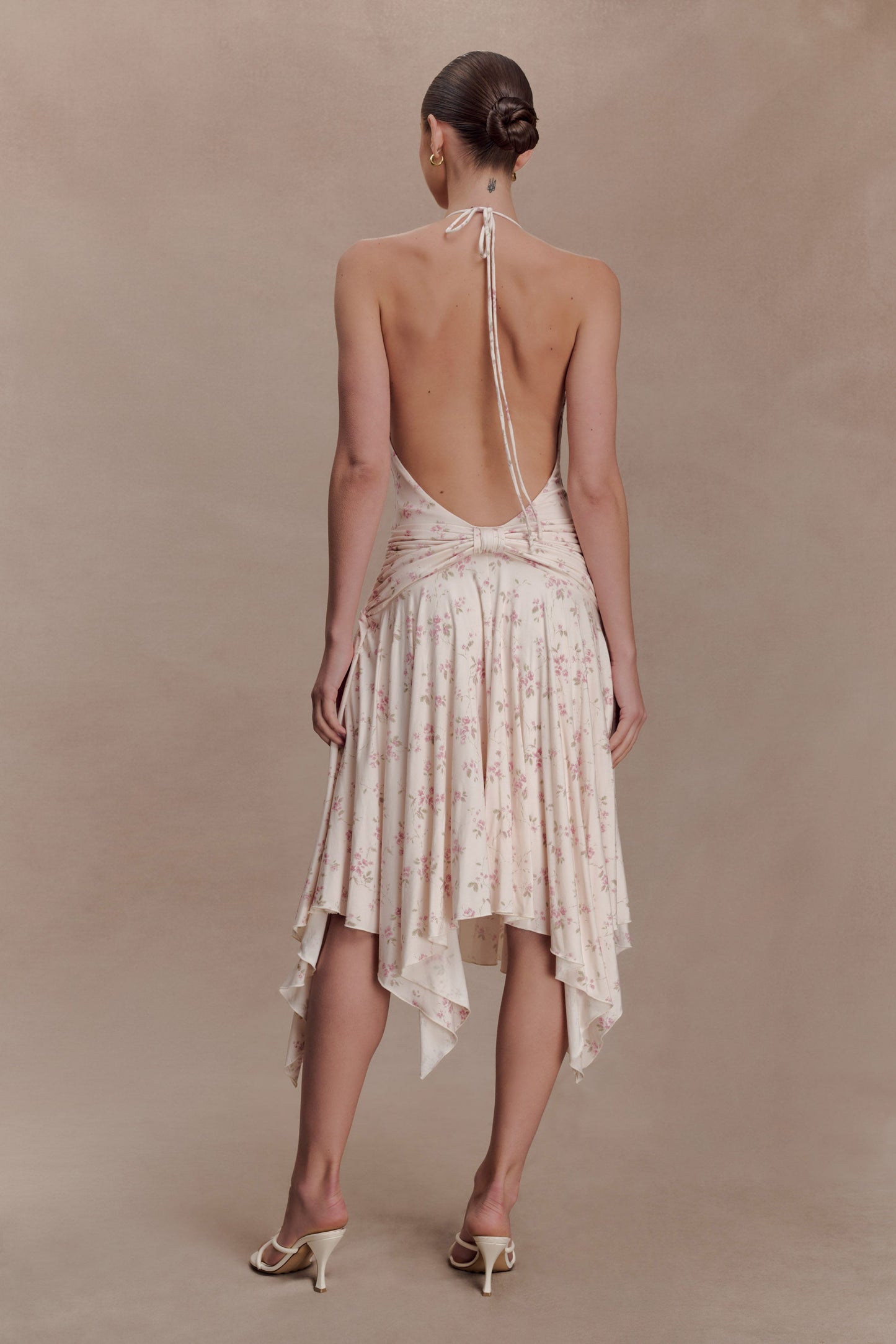Sylvie Modal Hankie Midi Dress - Floral Ditsy Print
