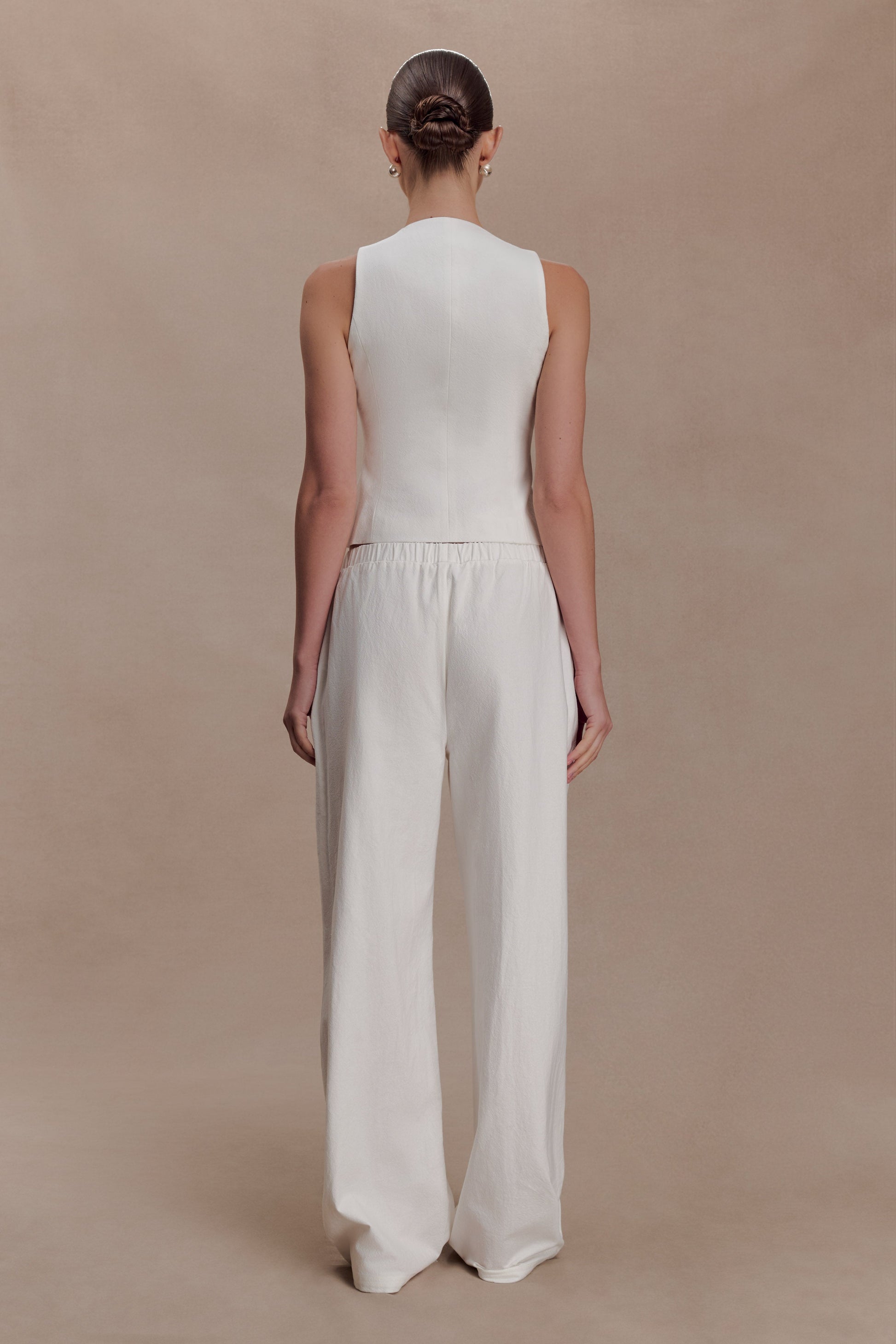 Aldea Cotton Sleeveless Top - White #2