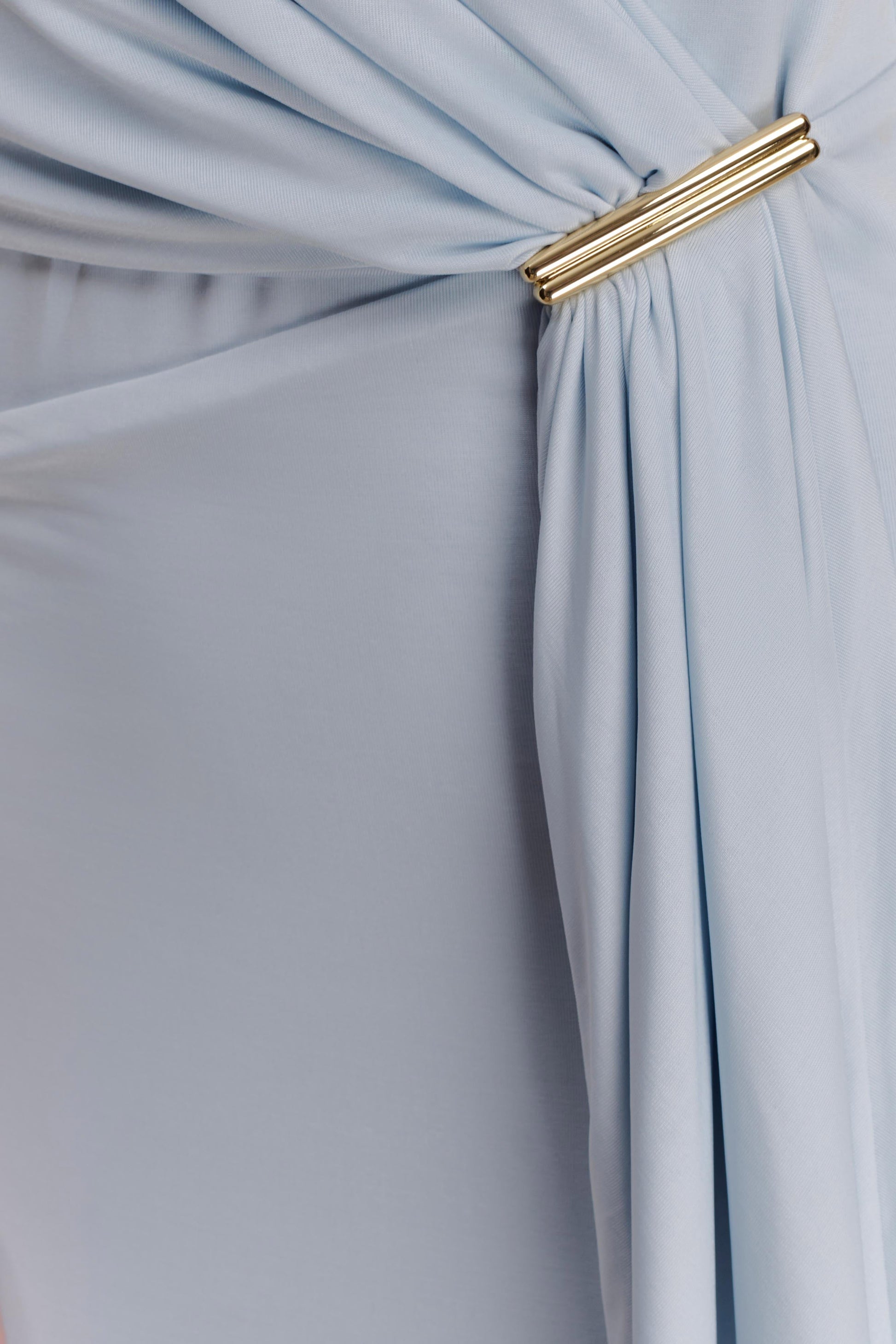 Veda Slinky Halter Maxi Dress - Pale Blue #6