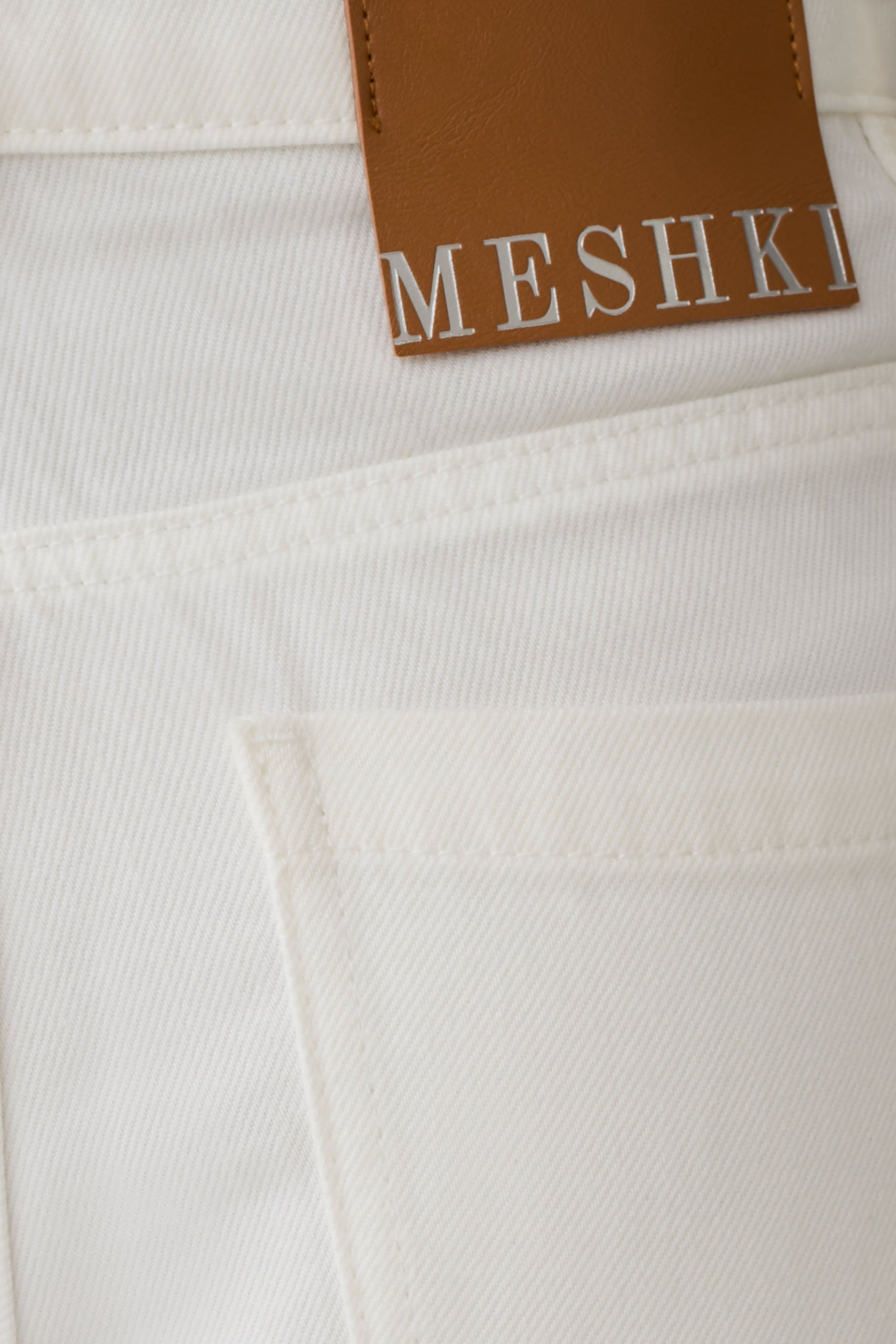 Shae Wide Leg Denim Jeans - White #6