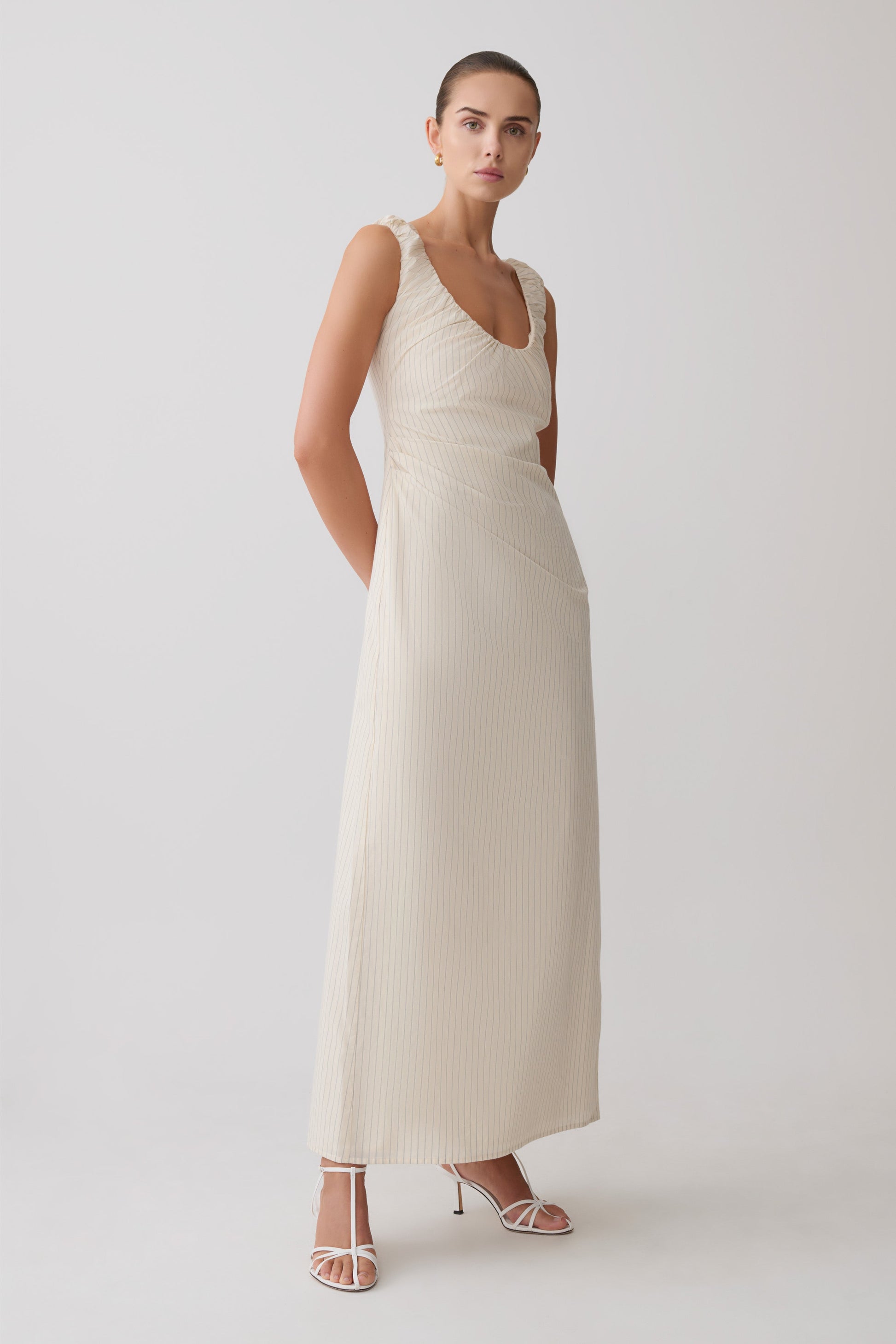 Anisa Scoop Neck Maxi Dress - Stripe #4