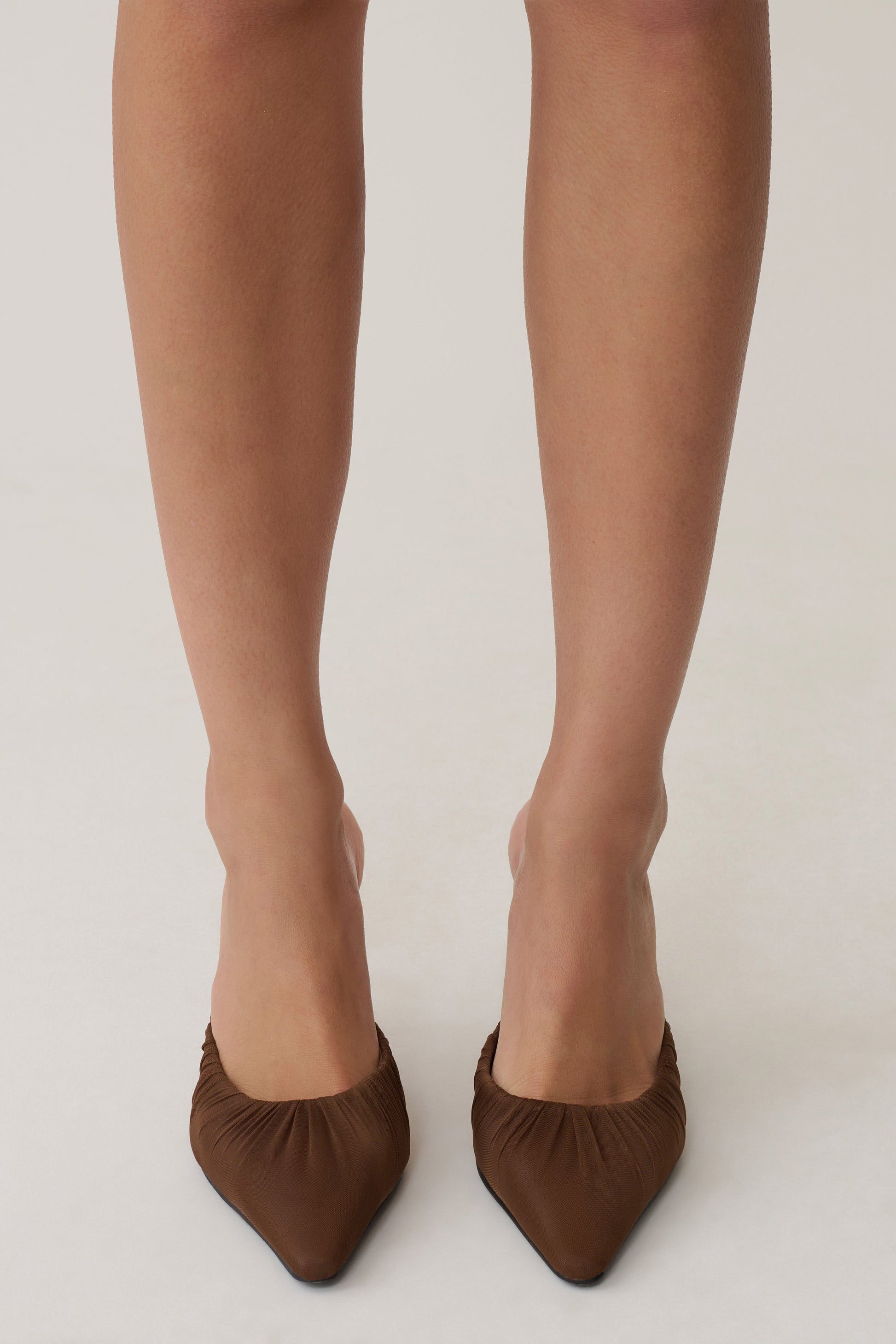 Bao Mesh Pointed Heel - Chocolate #3