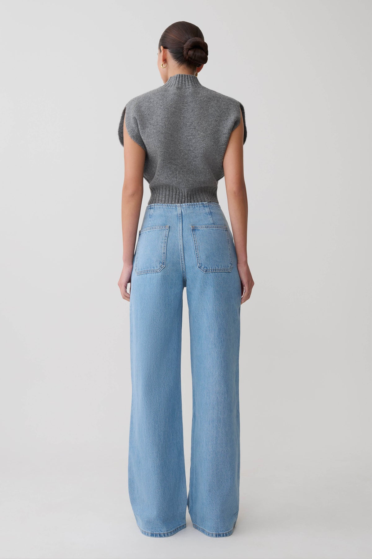 Caitlin Mid Rise Denim Jeans - Classic Blue #5