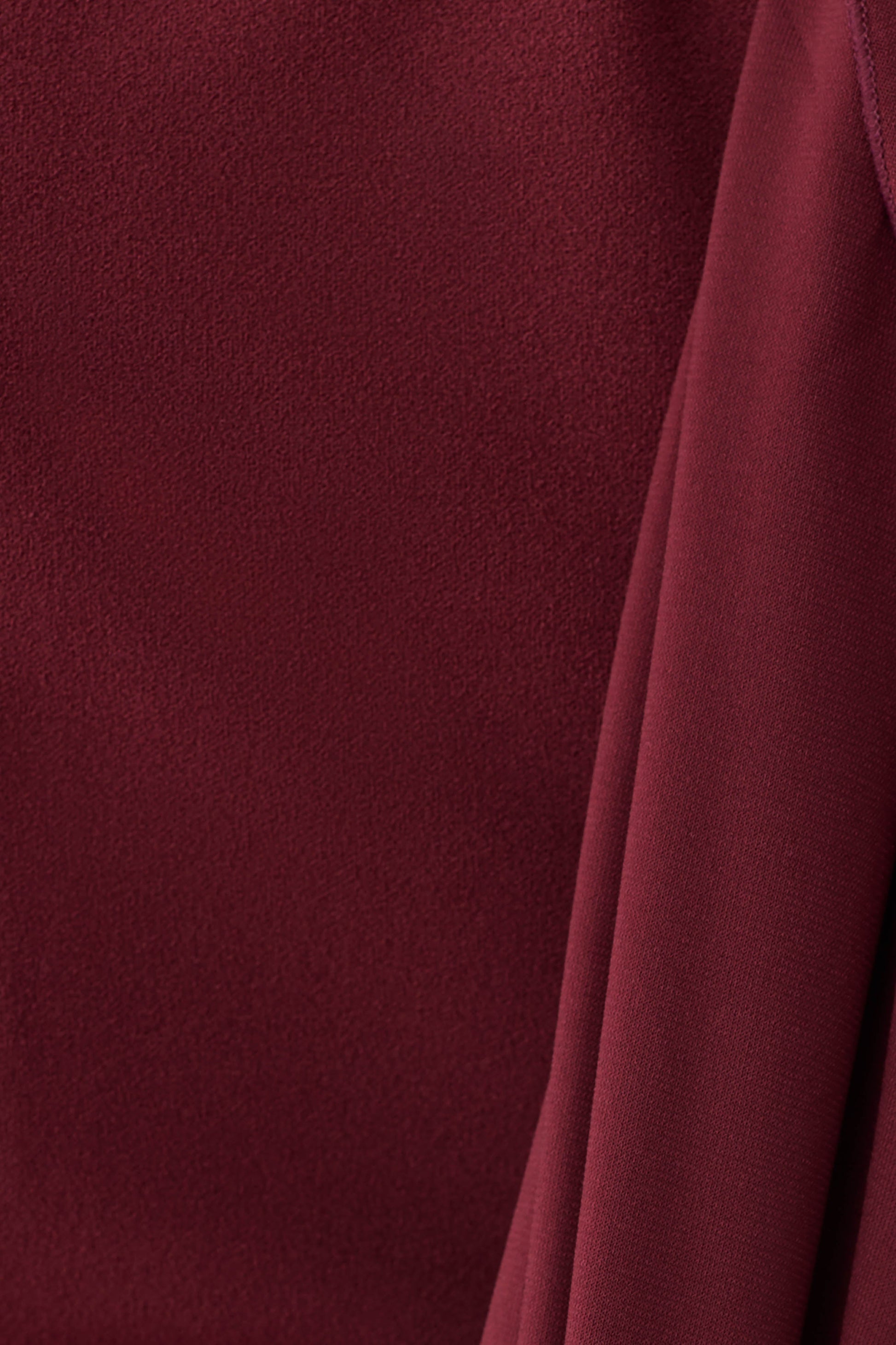 Rhea Detachable Cape Jersey Maxi Dress - Wine #10