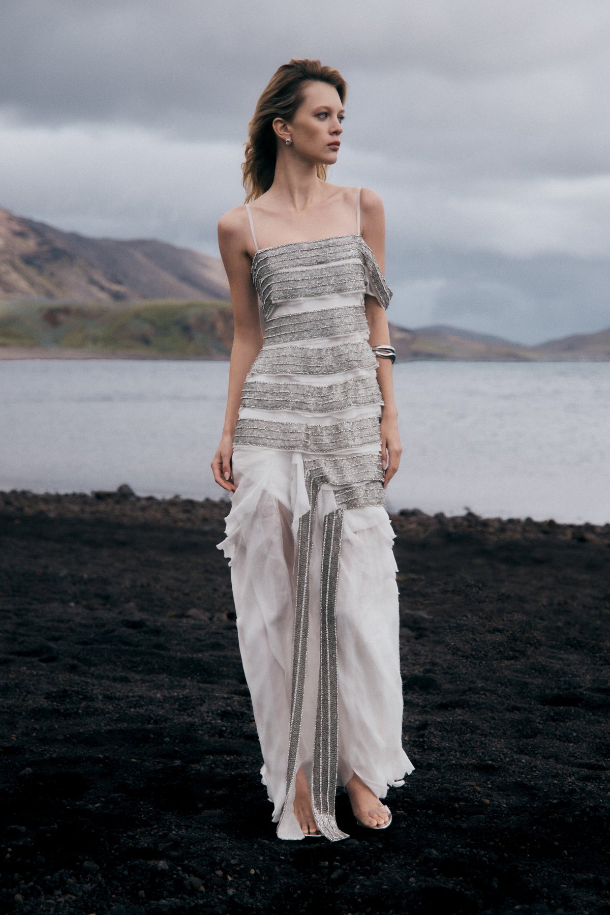Jaide Embellished Maxi Dress - White #2