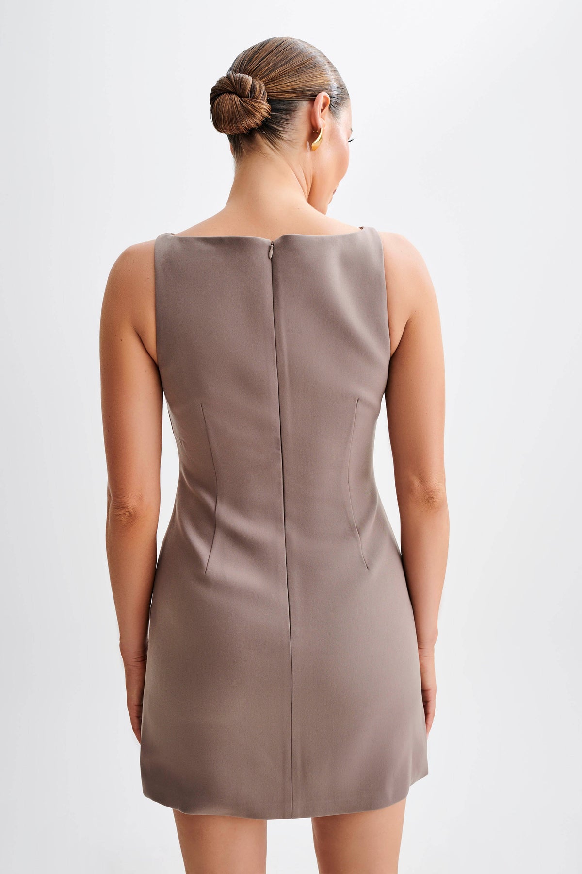 Angela Suiting Mini Dress - Coco #2