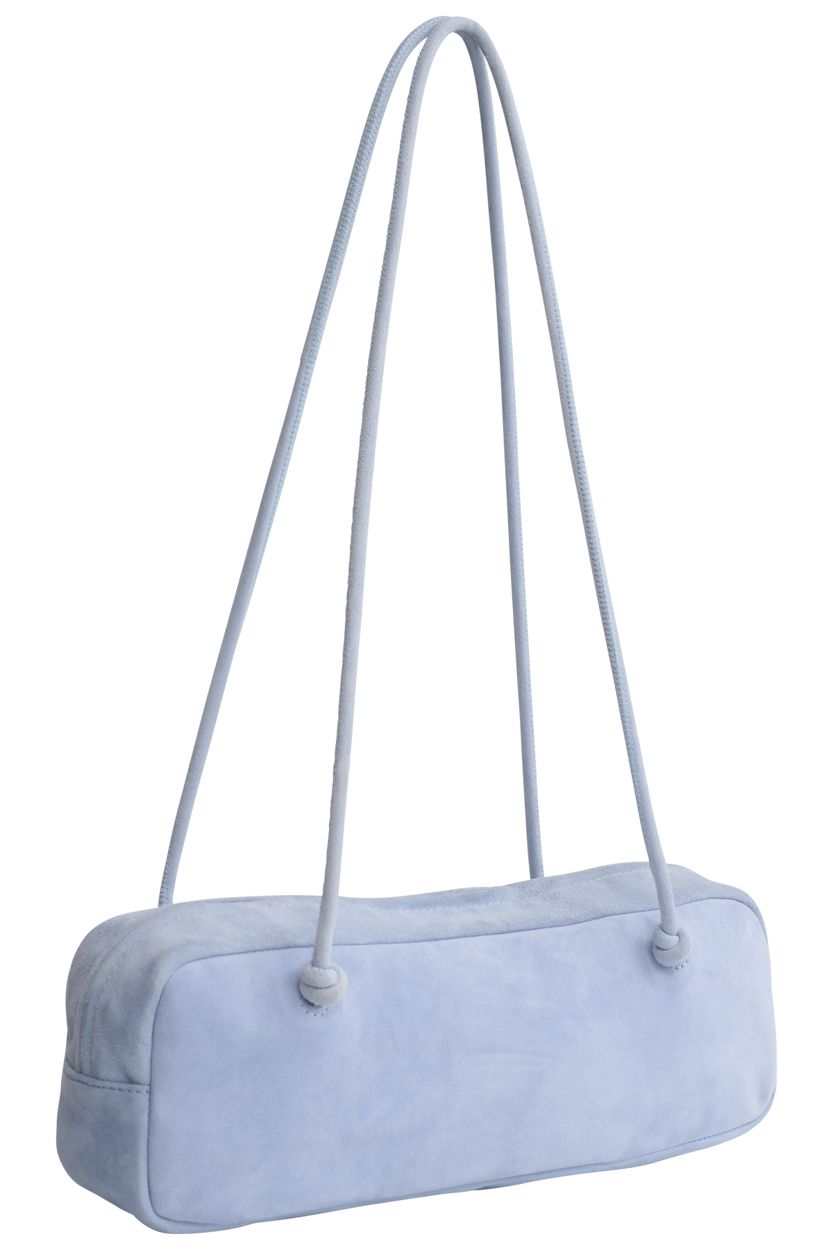 Mia Barrel Bag - Pale Blue Suede #6