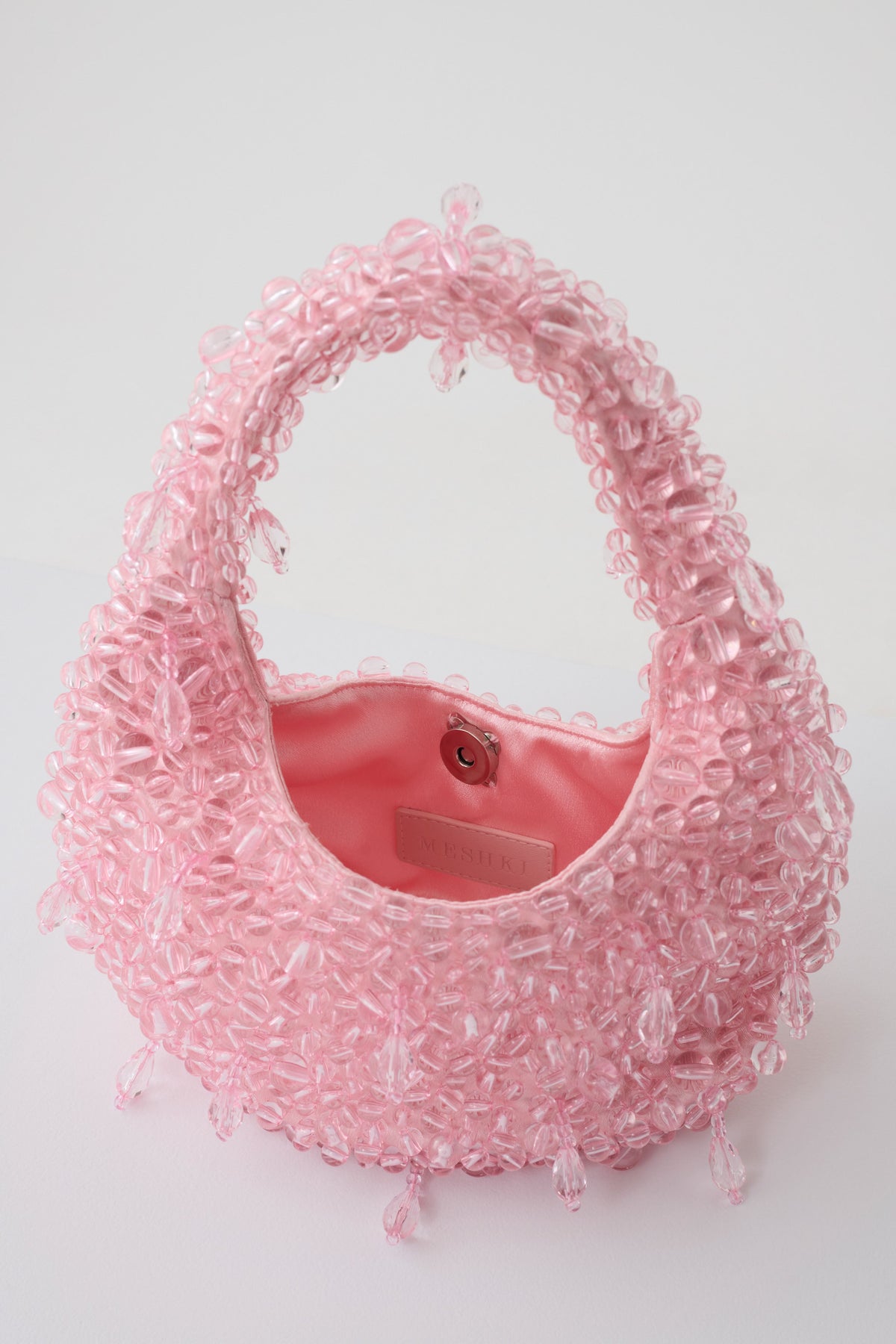 Amara Pearl Teardrop Beaded Bag - Pink #2