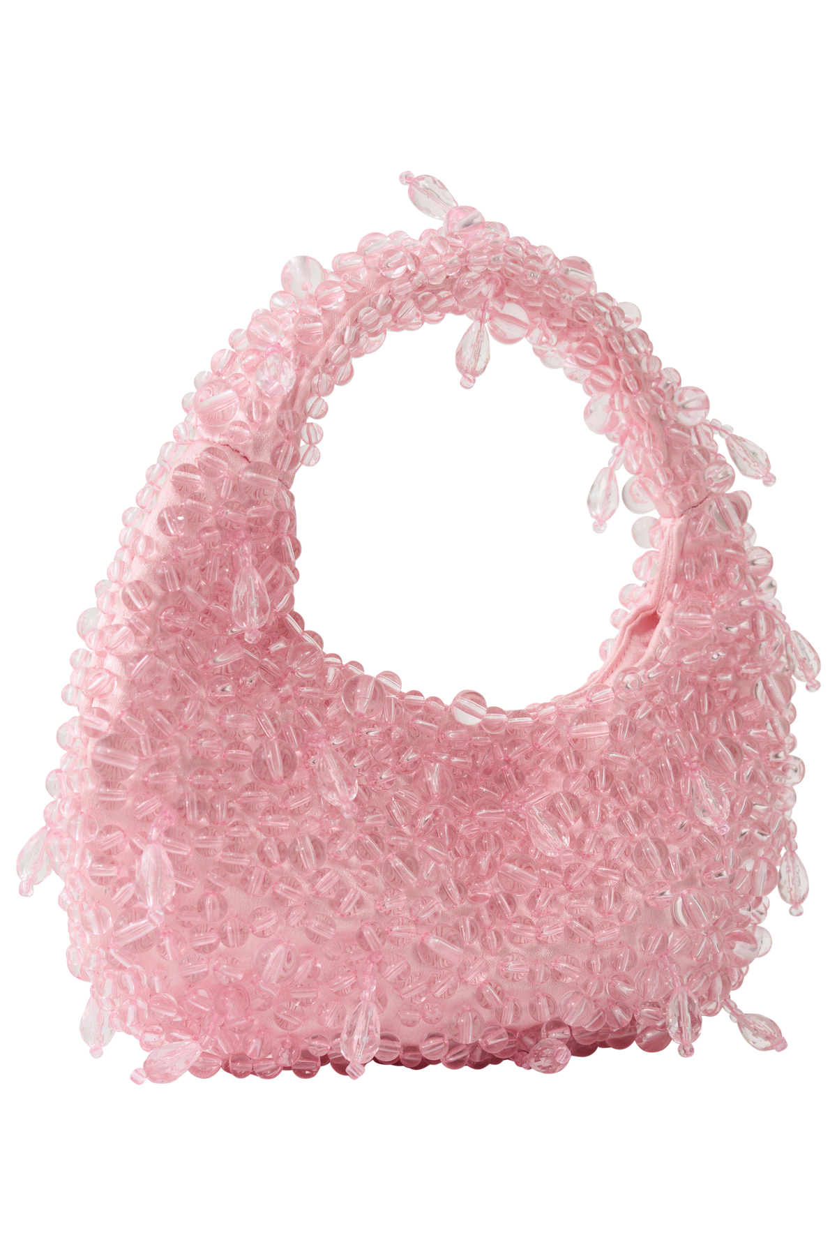 Amara Pearl Teardrop Beaded Bag - Pink