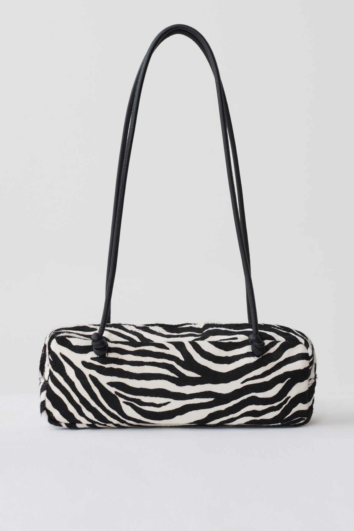 Hillary Pony Fur Bag - Zebra Print #4