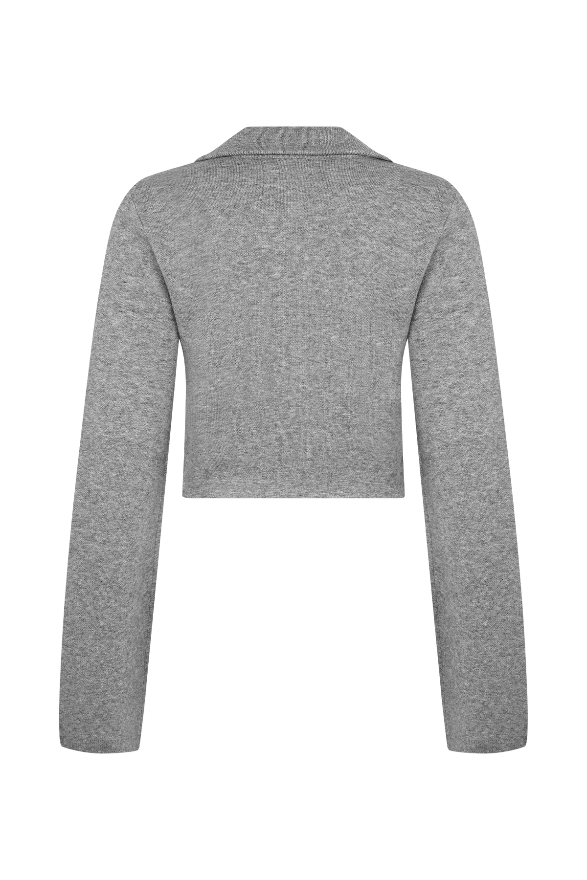 Annabelle Knit Curved Hem Cardigan - Charcoal #7