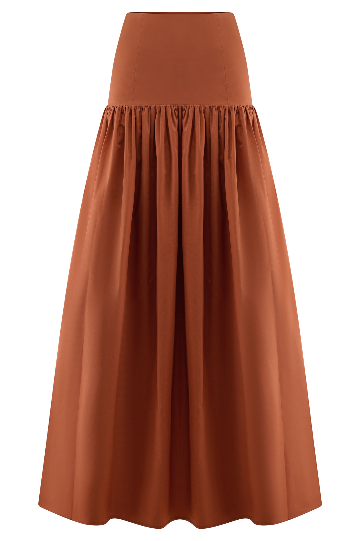 Autumn Maxi Skirt - Burnt Orange