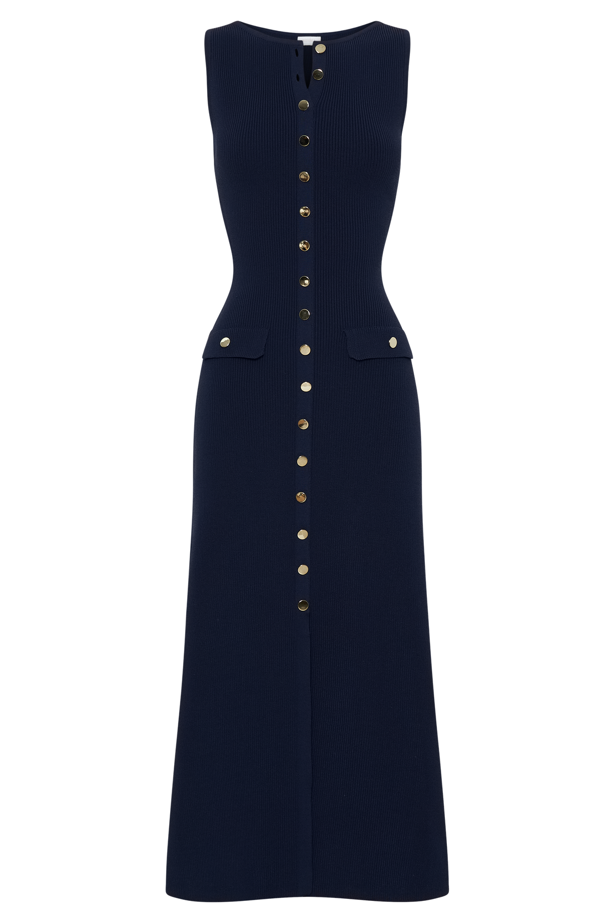 Sawyer Sleeveless Buttoned Maxi Dress - Navy #5