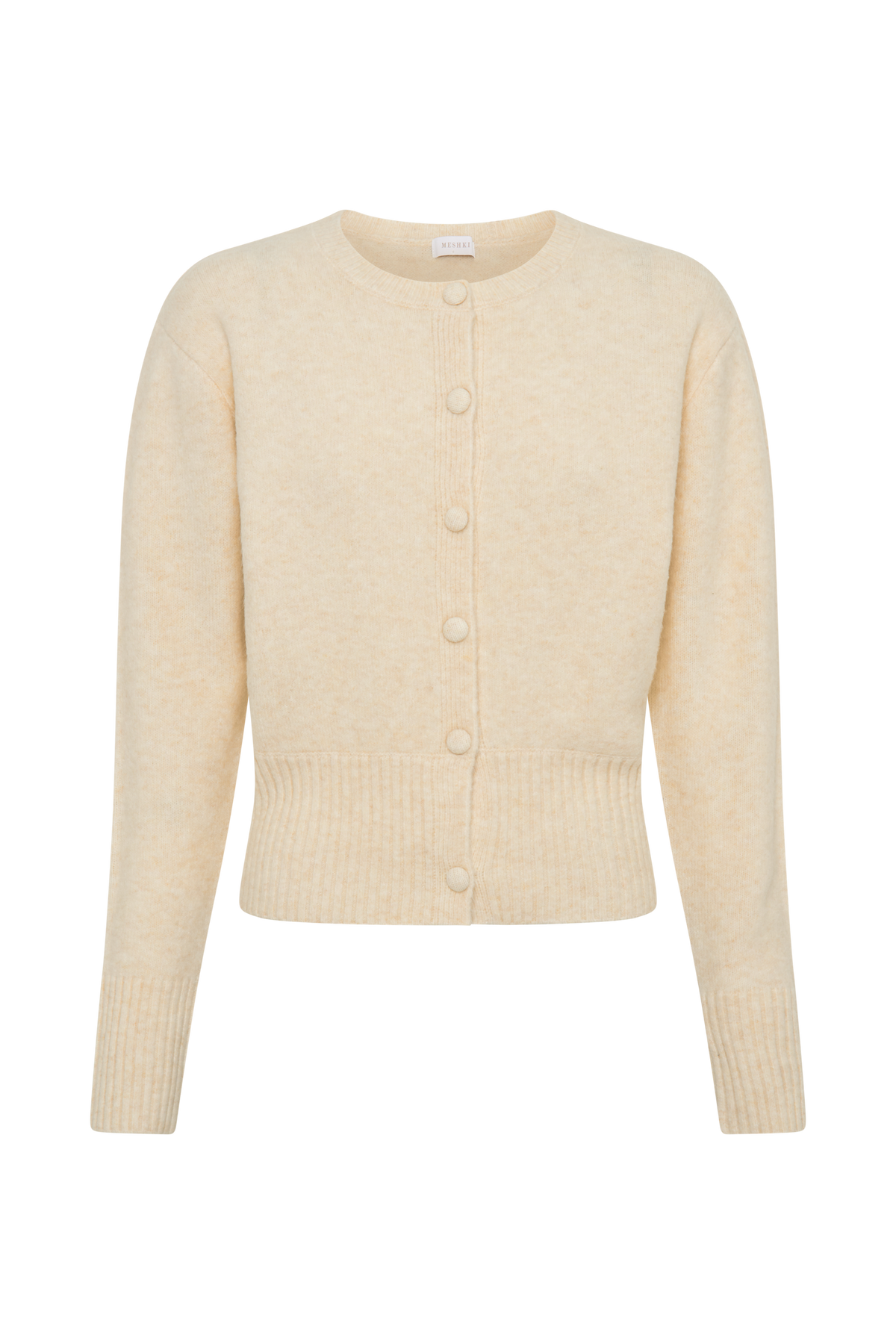 Genevieve Oversized Knit Cardigan - Cream Marle #9