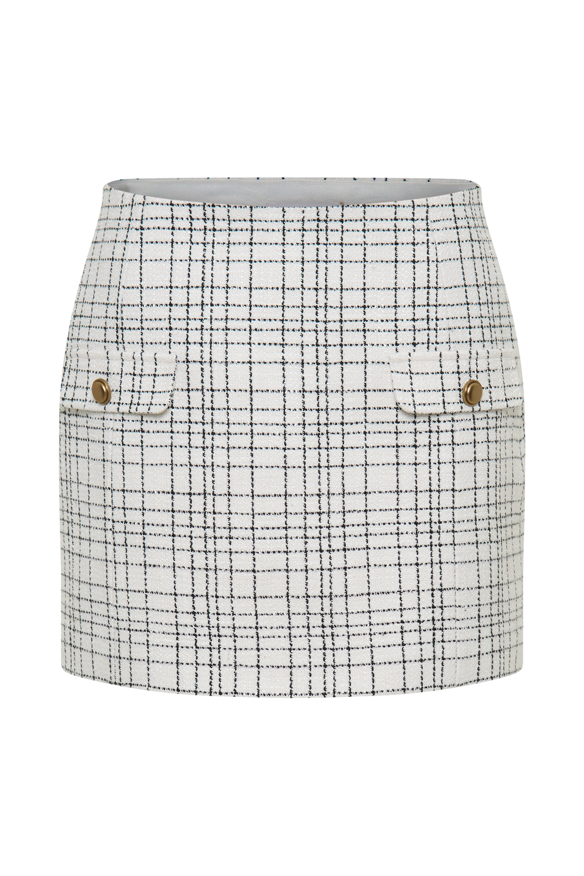 Priscilla Tweed Mini Skirt - White