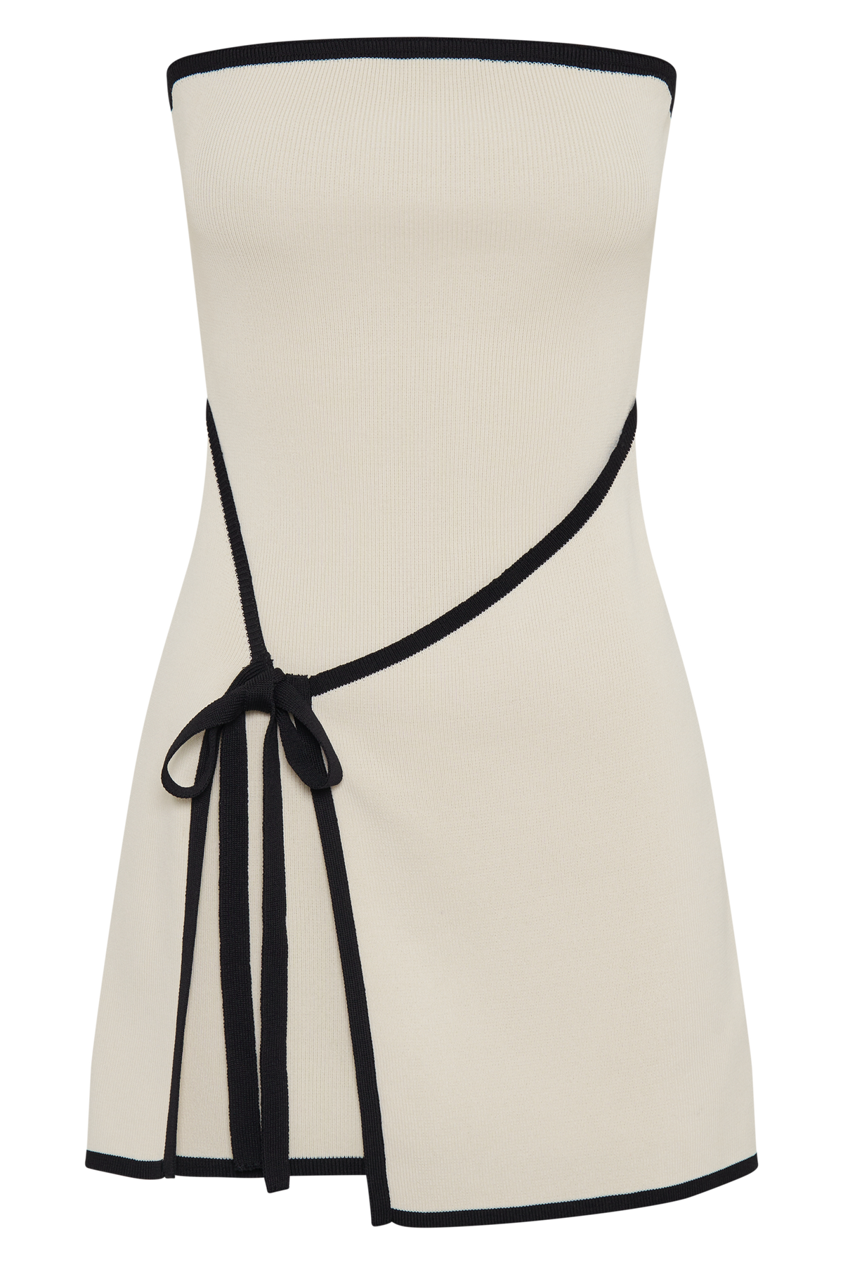Rian Strapless Knit Mini Dress - Cream #8