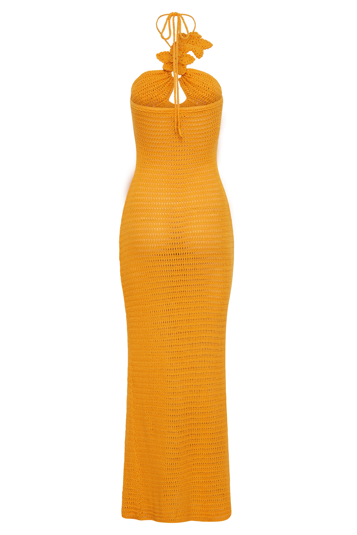 Kyla Floral Crochet Maxi Dress - Orange Sherbet #8