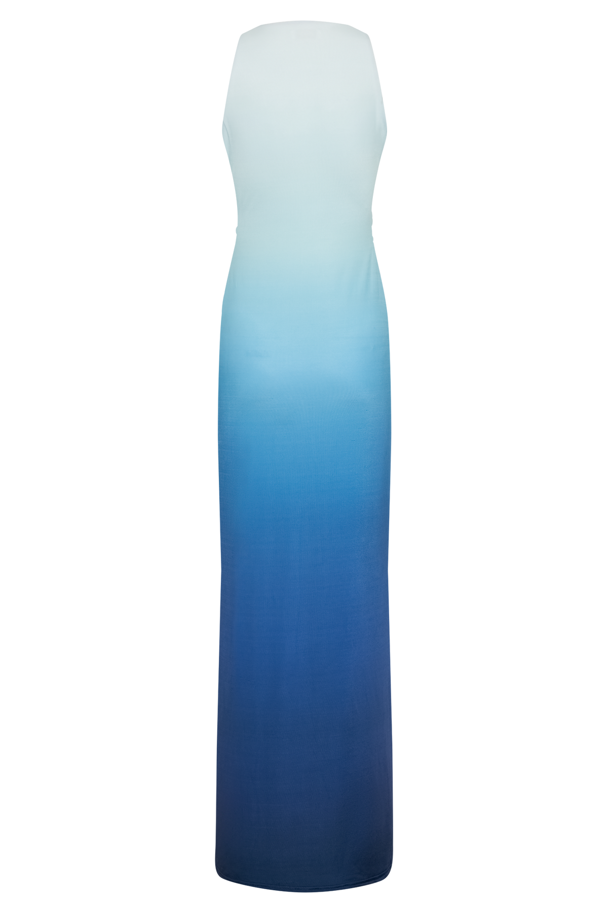Stella Draped Slinky Maxi Dress - Ombre Blue #10