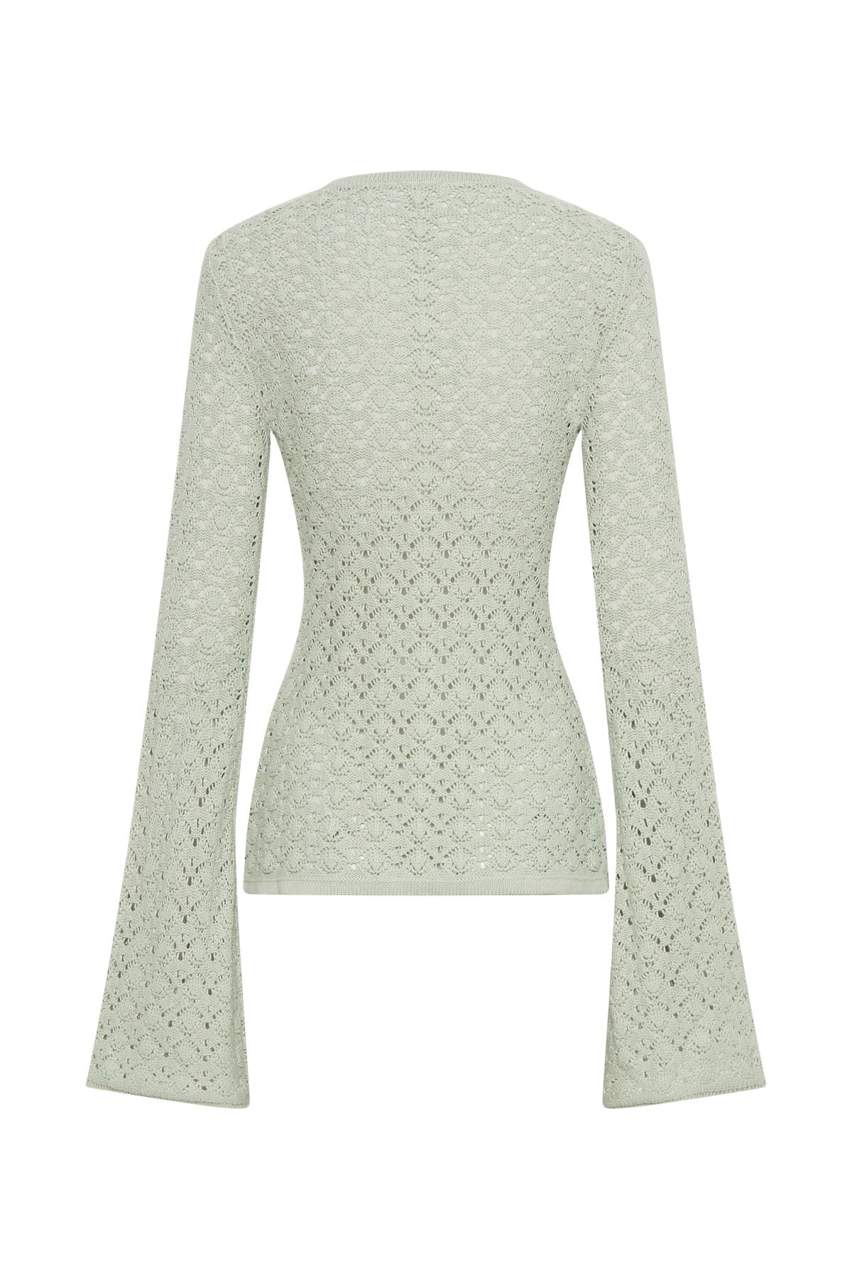 Murphy Long Sleeve Knit Shell Button Cardigan - Pastel Green