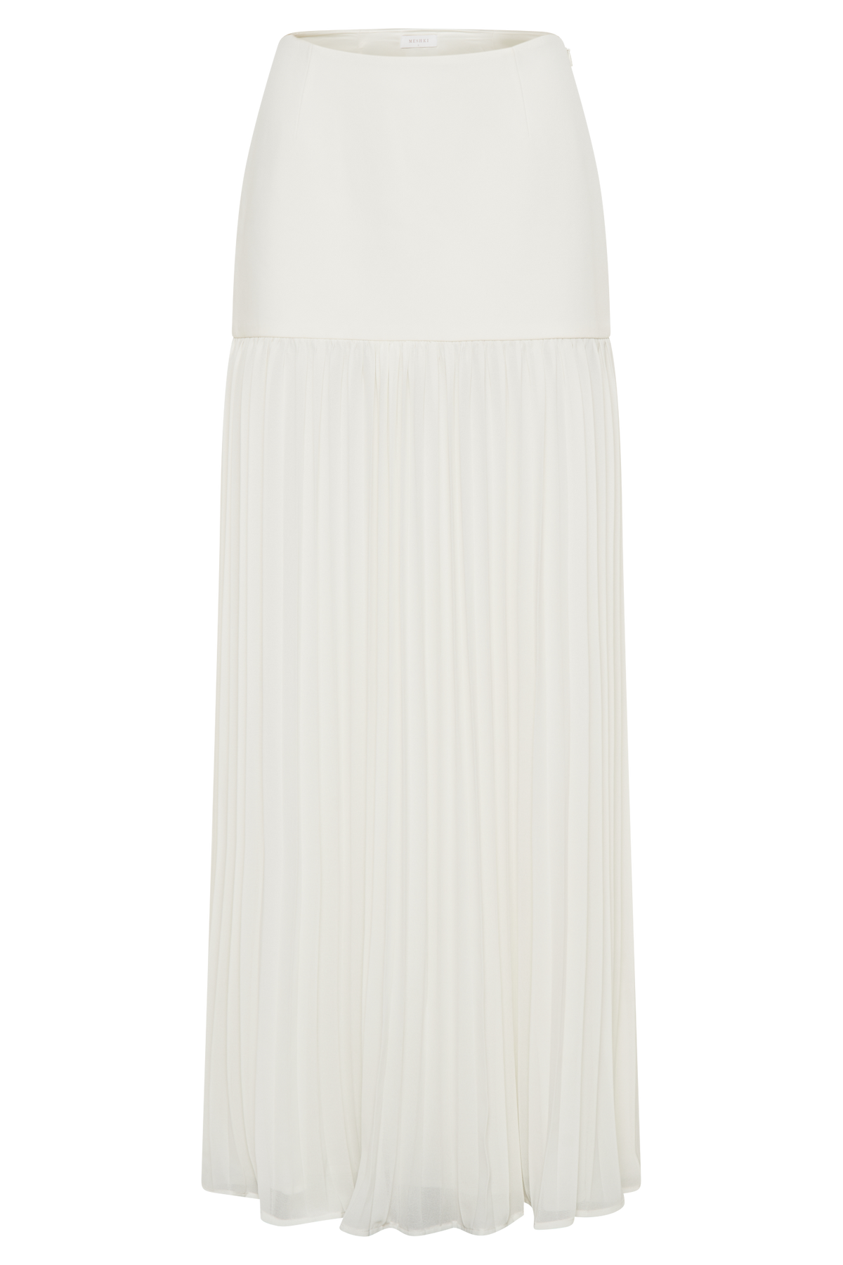 Jillian Pleated Maxi Skirt - Ivory #11