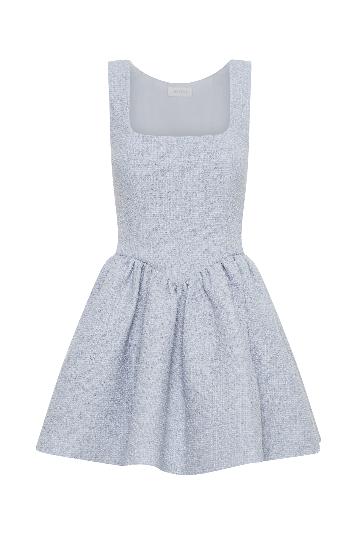 Jennifer Boucle Mini Dress - Sky Blue #9