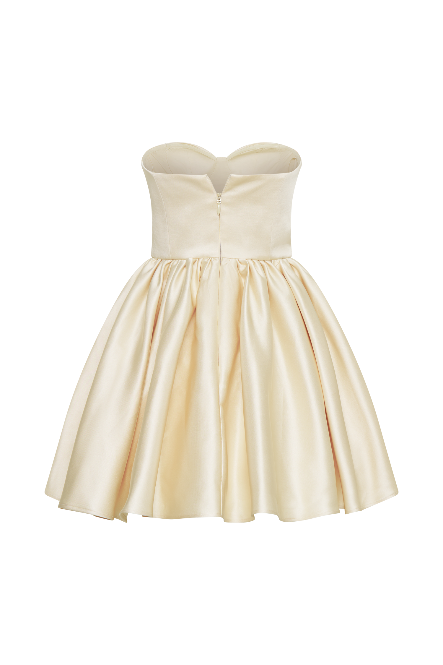 Hollie Structured Corset Mini Dress - Gold #8