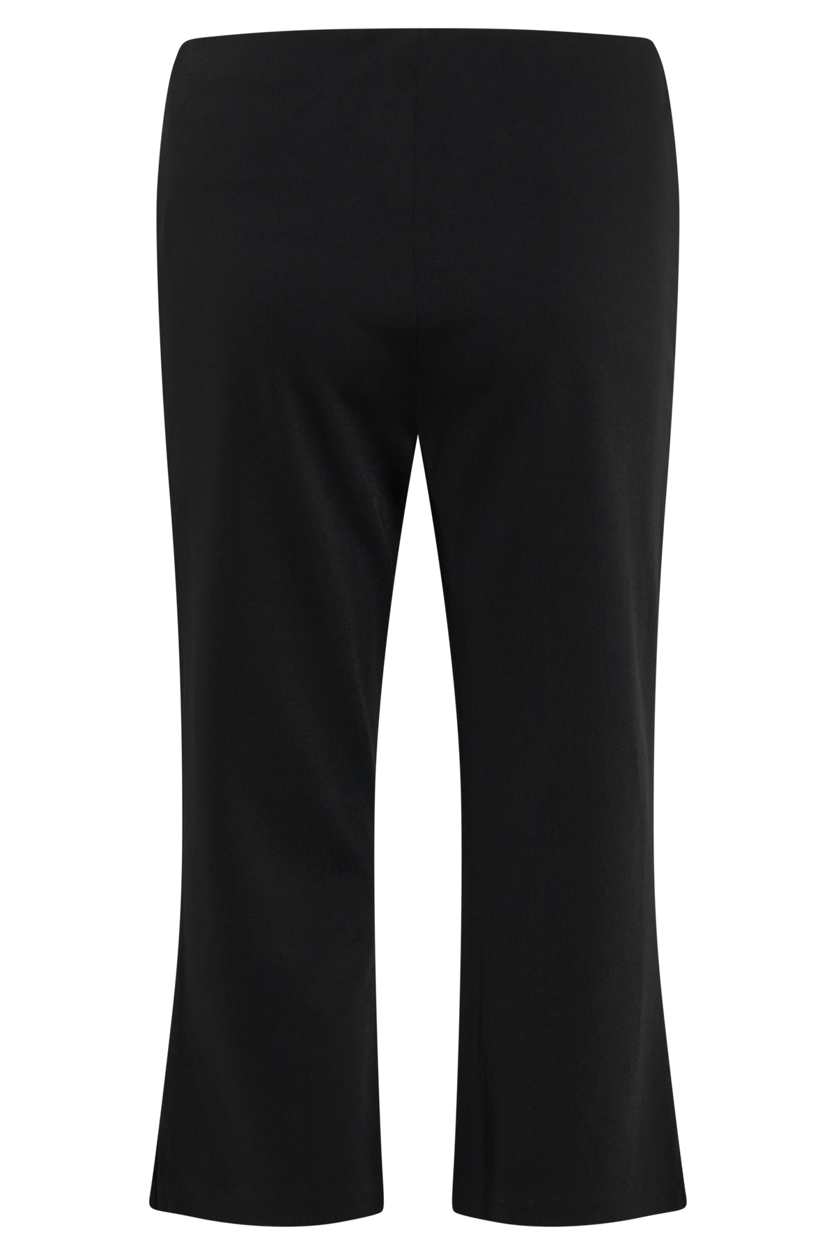Layla Flared Crepe Capri Pants - Black #10
