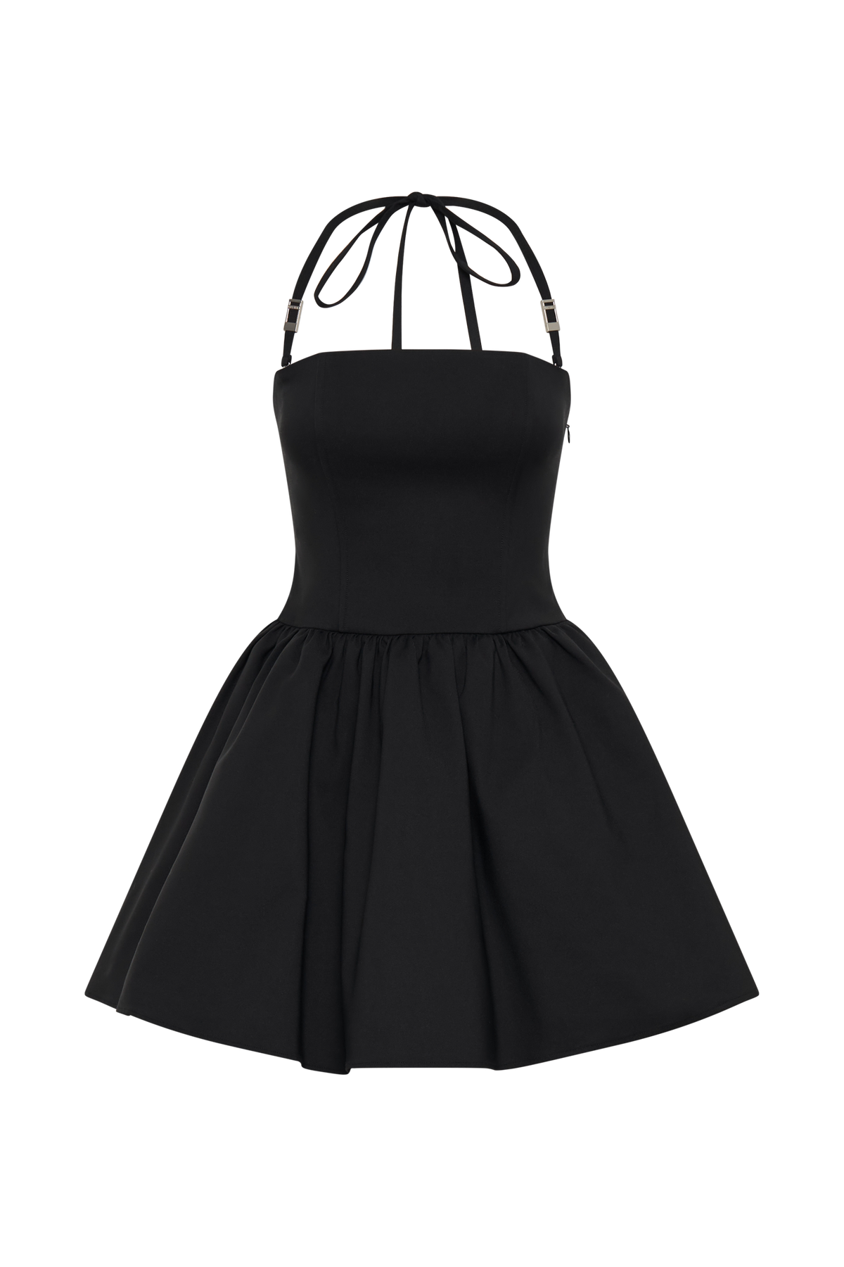 Ruby Halter Mini Dress - Black