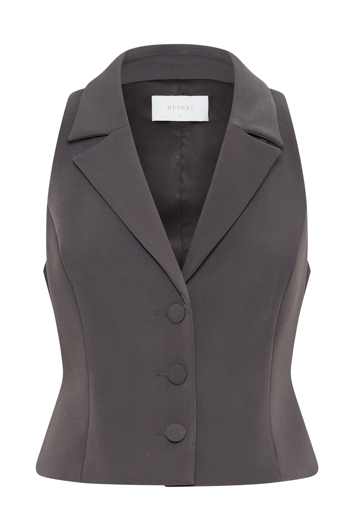 Mura Suiting Vest - Charcoal #10