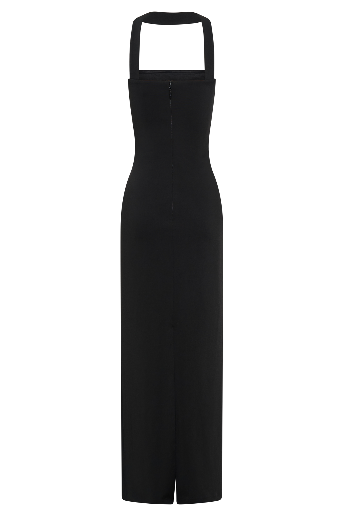 Velma Halter Collar Maxi Dress - Black