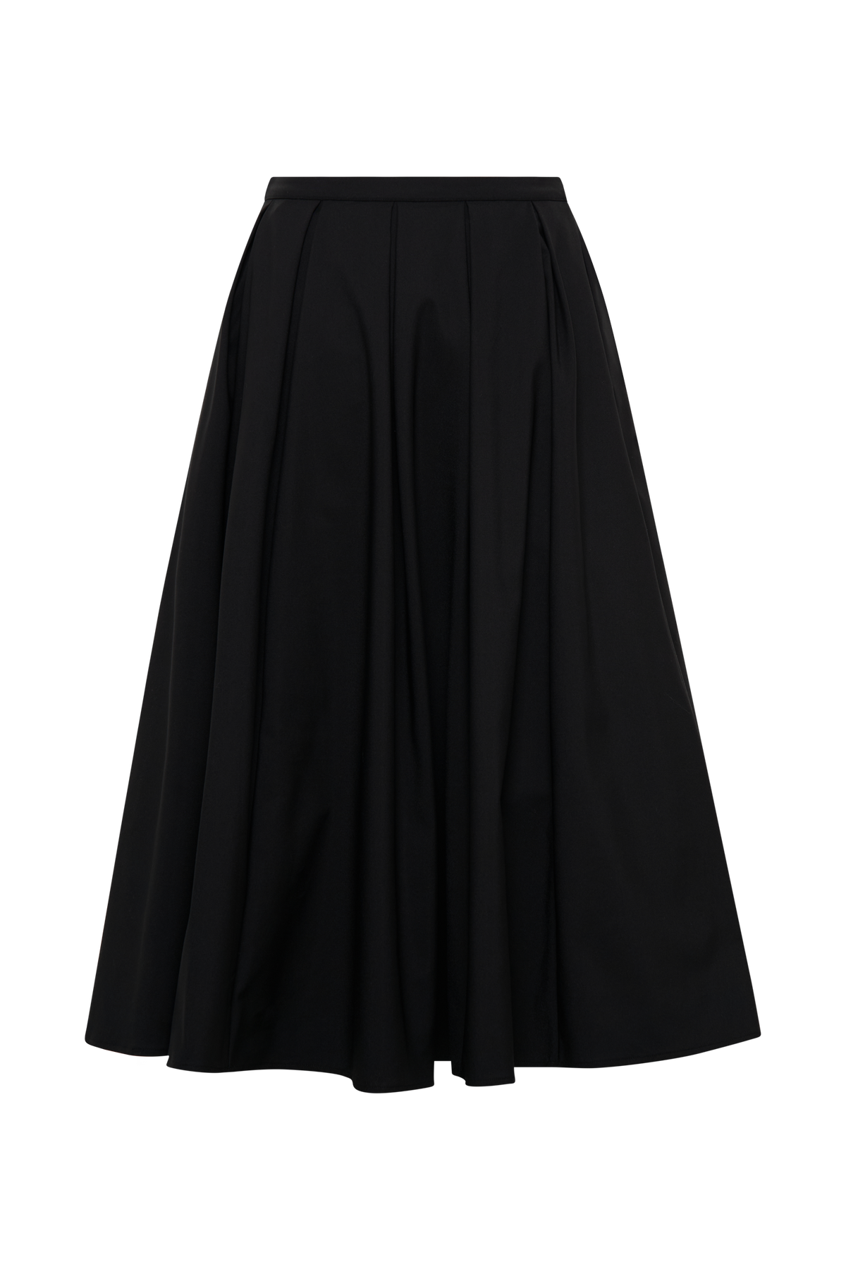 Jemima Cotton Midi Skirt - Black #9