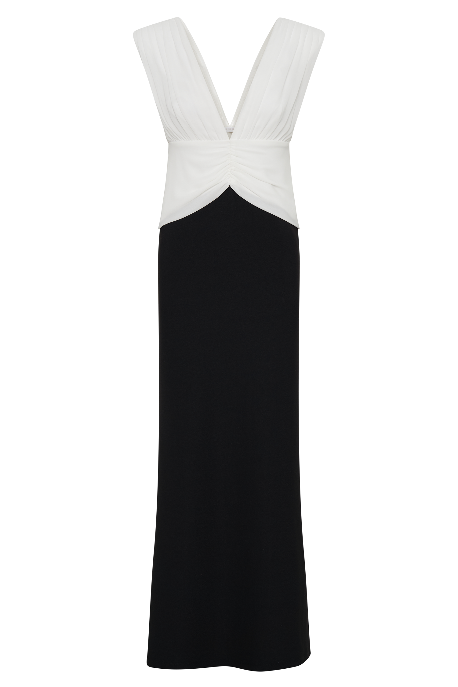 Monique Contrast Maxi Dress - Black #7