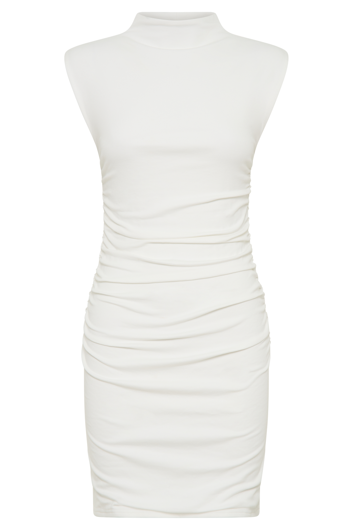Elliot High Neck Sleeveless Mini Dress - White #8