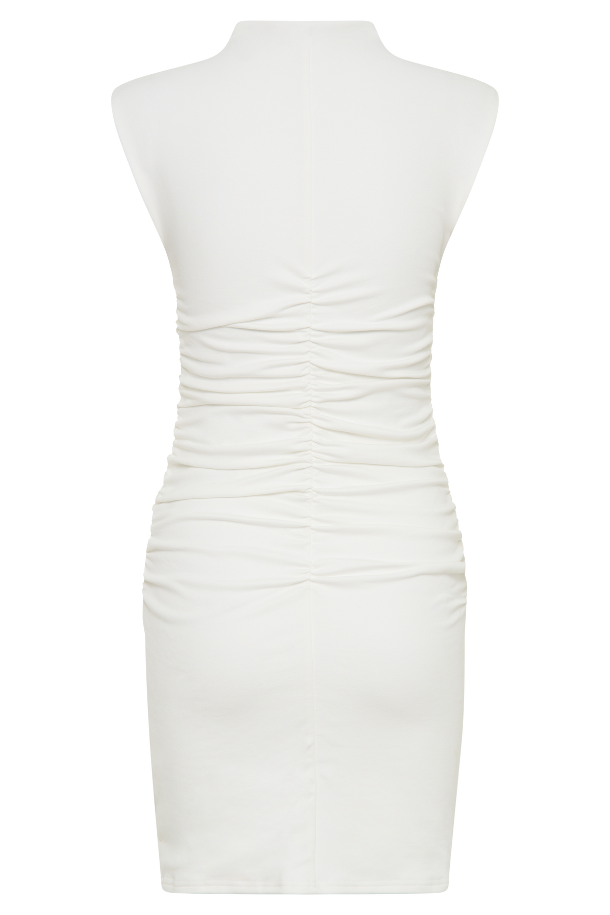 Elliot High Neck Sleeveless Mini Dress - White #7