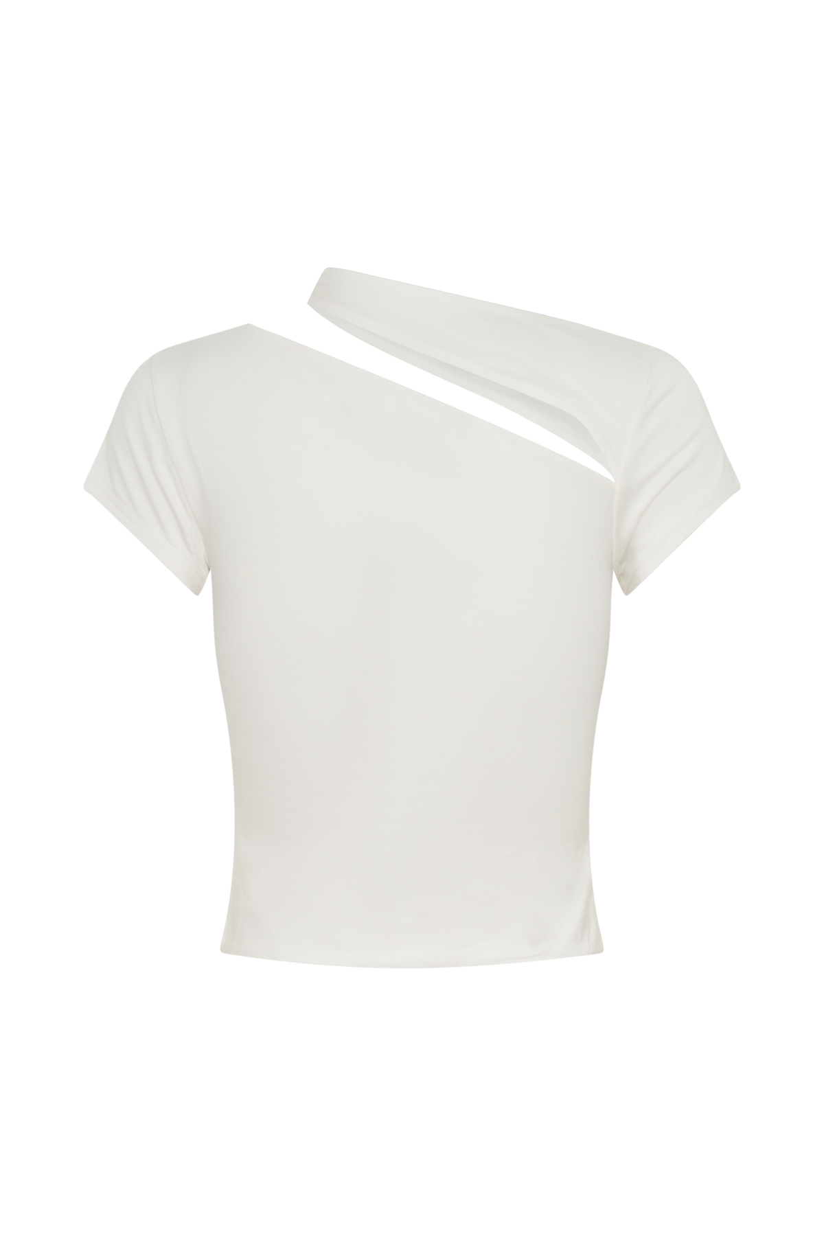 Aurelie Cut Out Short Sleeve Top - Ivory #8