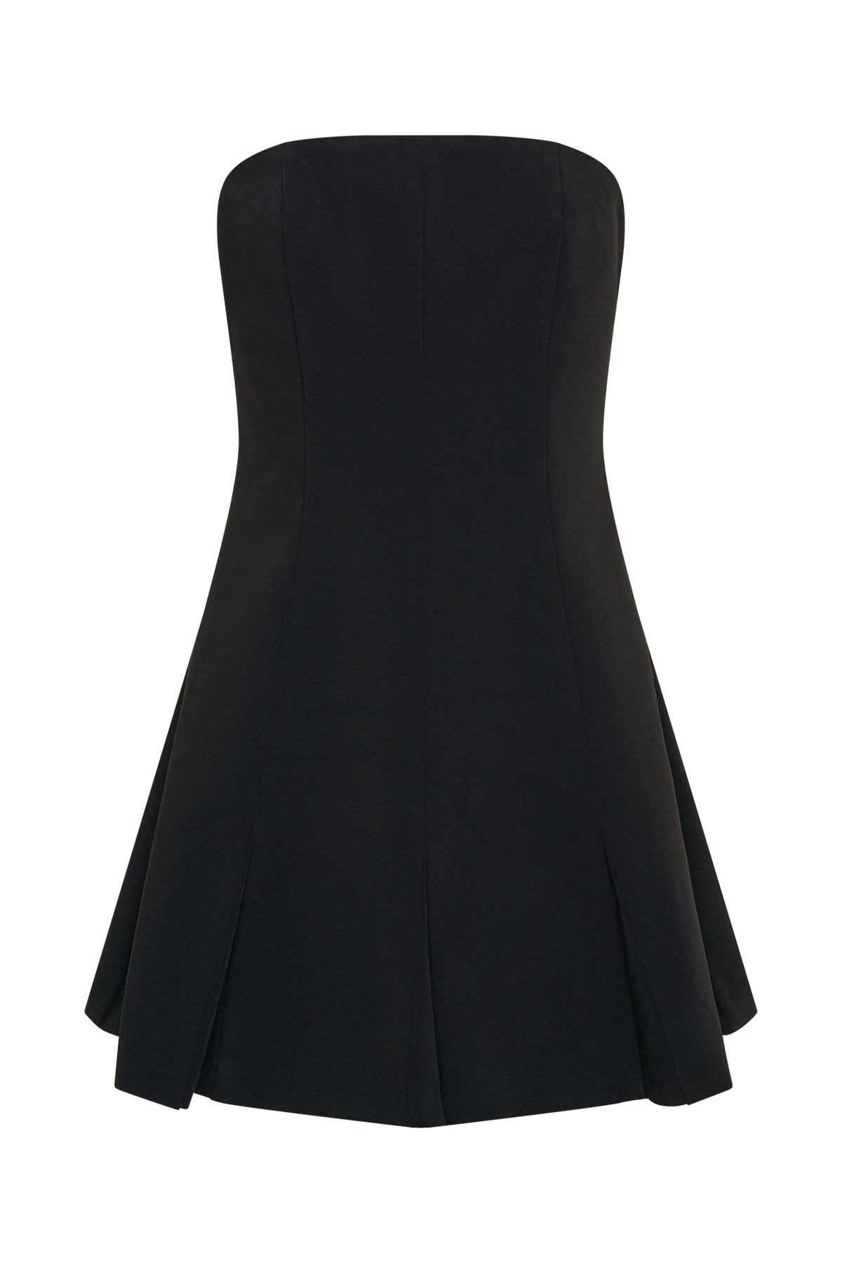 Indiana Strapless Suiting Mini Dress - Black #9