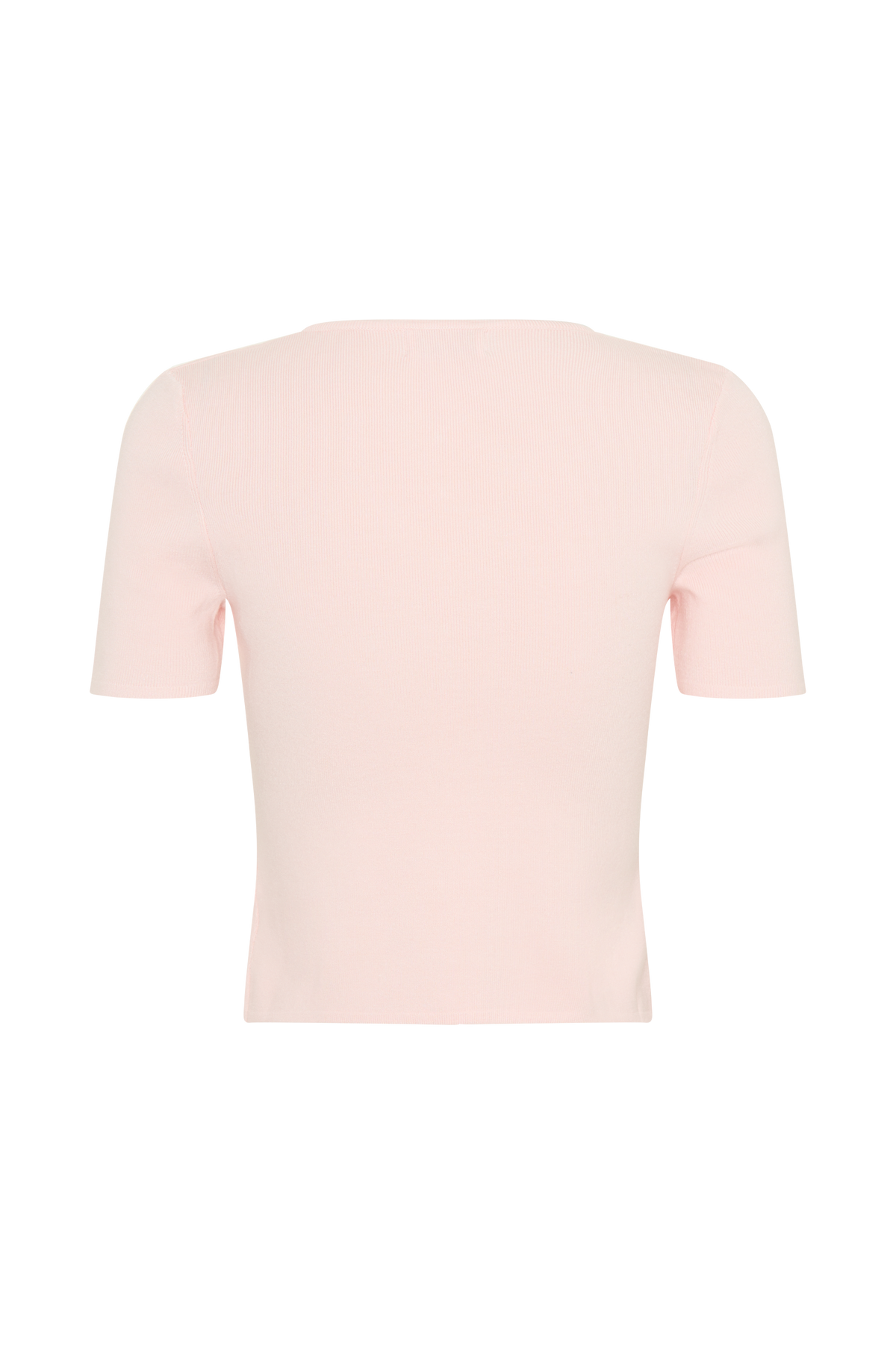 Monroe Embroidered Knit Top - Baby Pink And Ivory #7