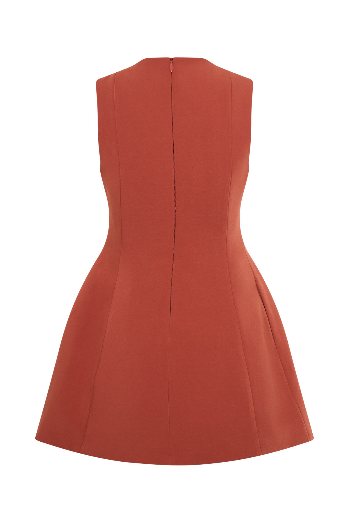 Winona Suiting Mini Dress With Cut Out - Chilli #7